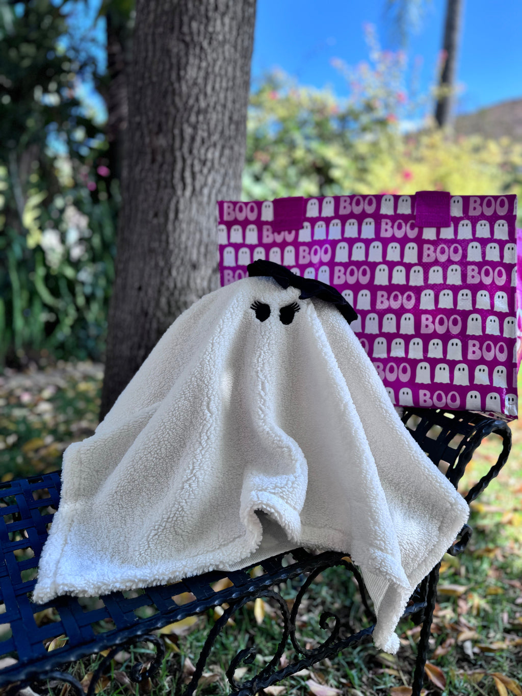 Bella Boo Sherpa Ghost Pillow