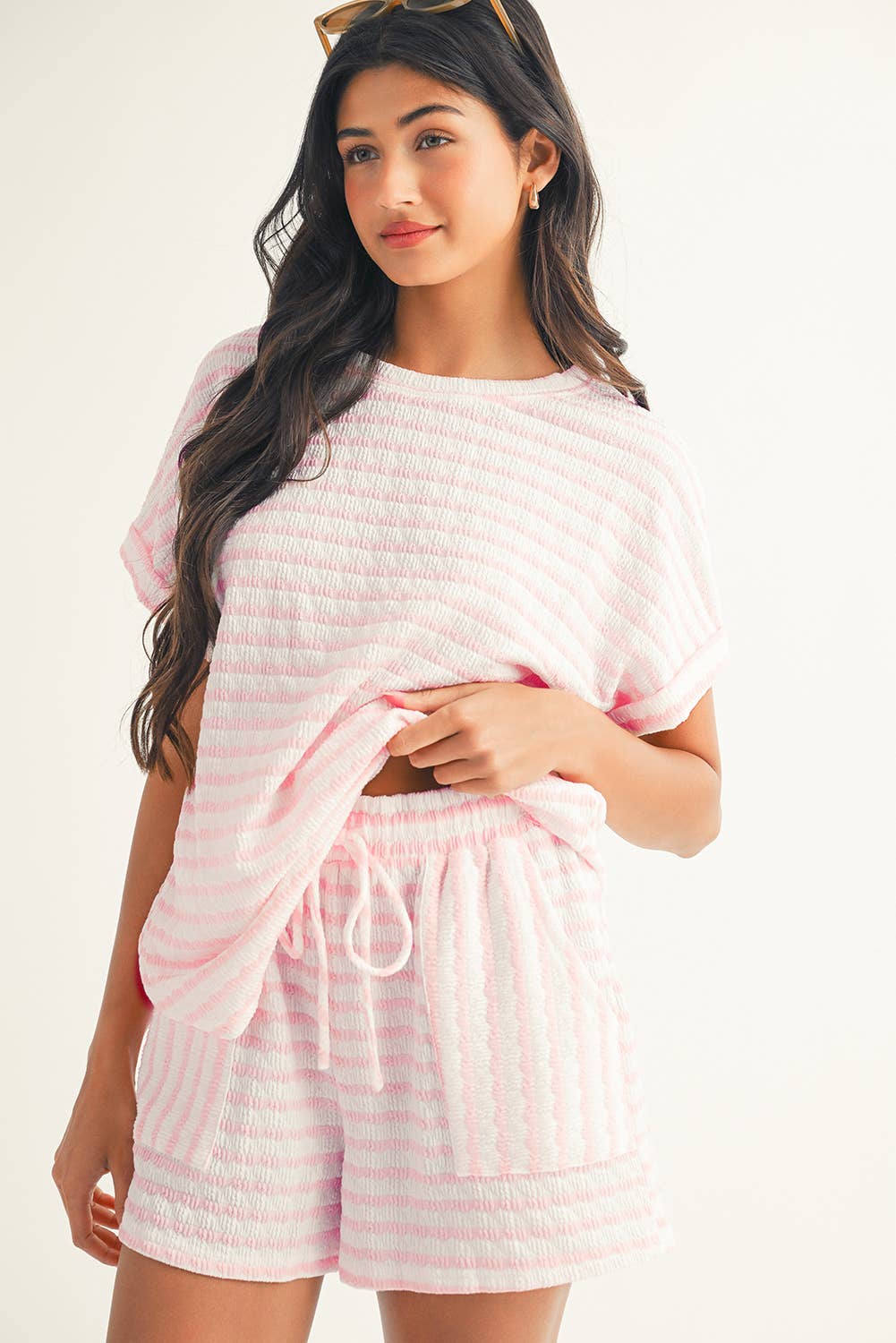 LDC Daily Shift Stripe Print Set