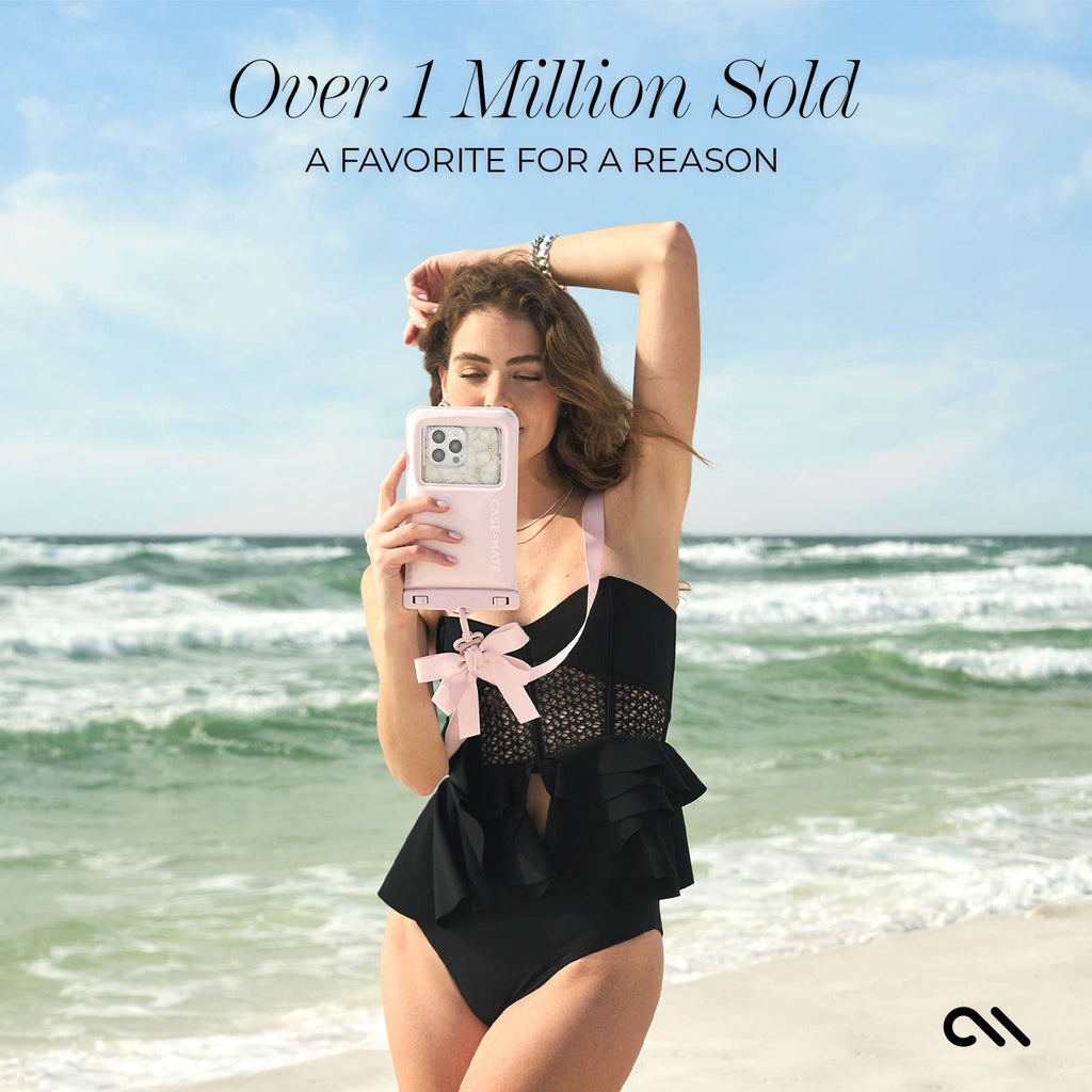 Ballet Pink Bow Waterproof Floating Pouch