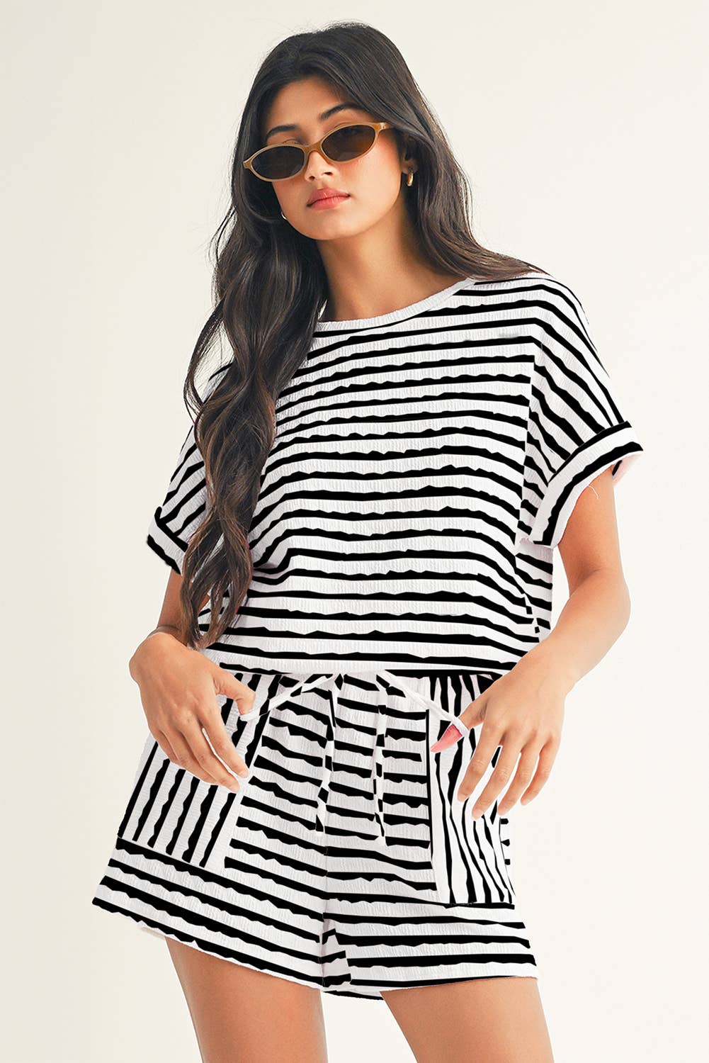 LDC Daily Shift Stripe Print Set