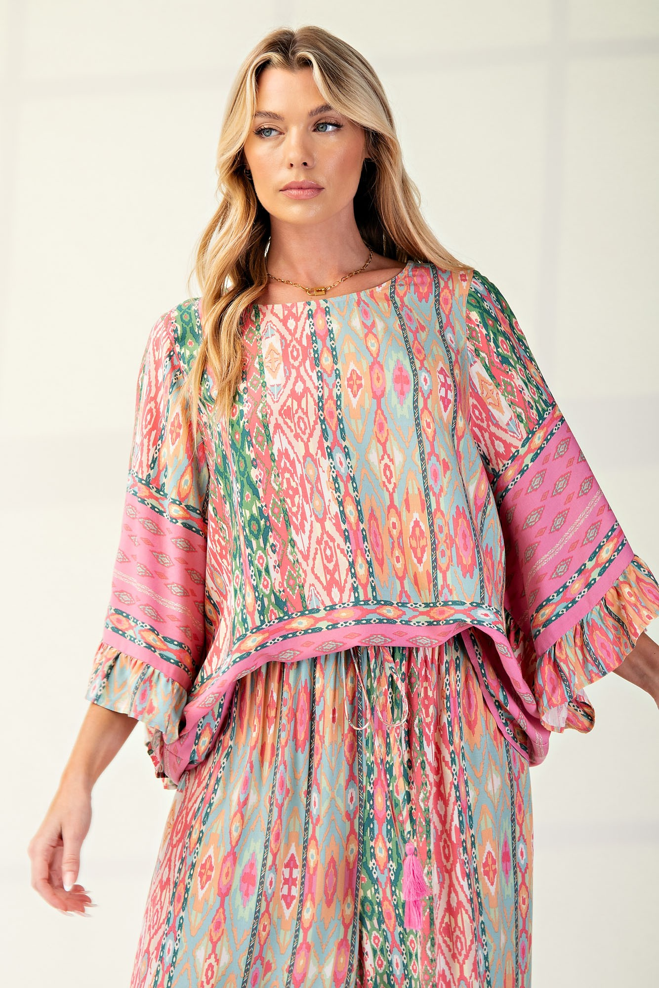 Standout Statement Challis Woven Top