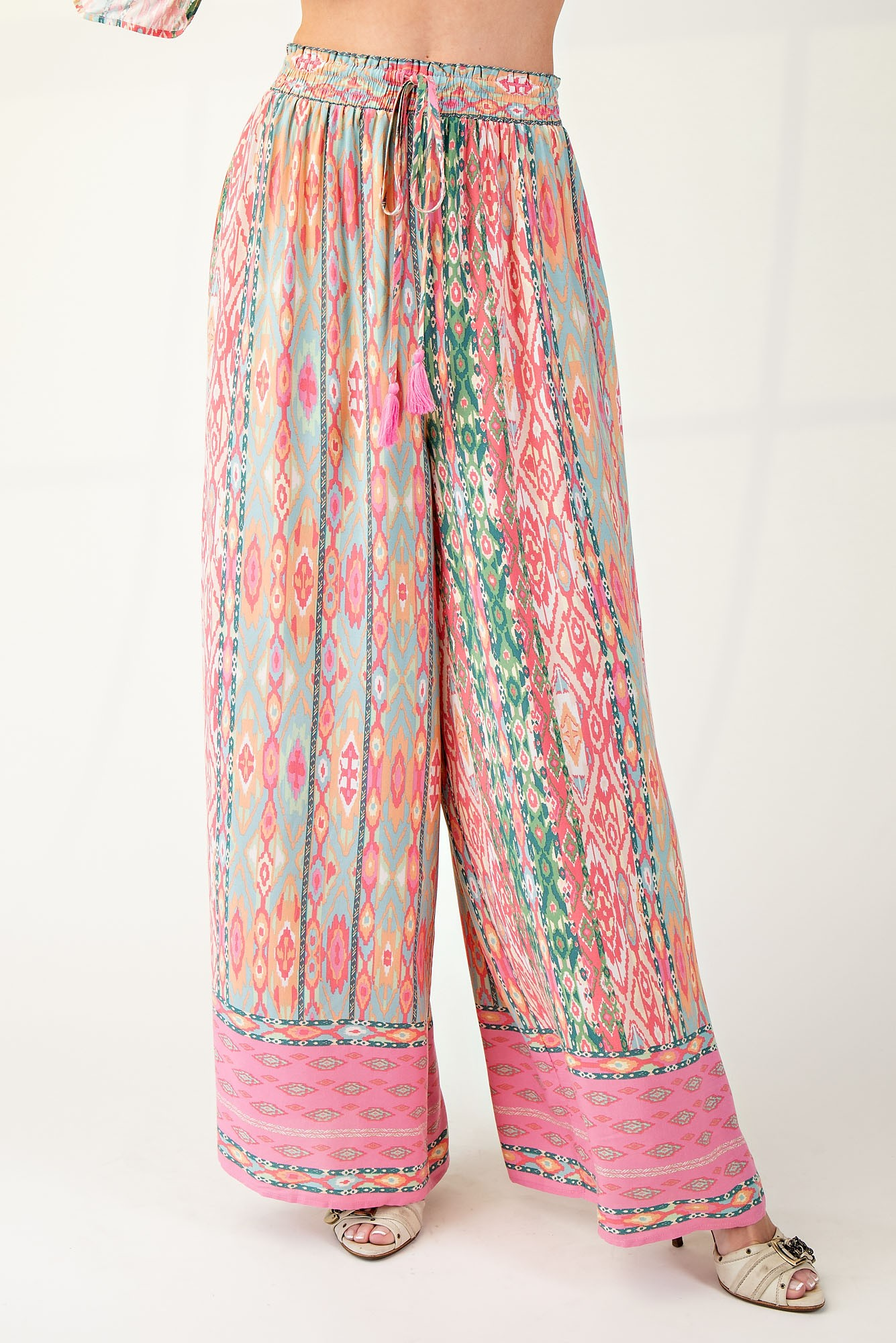 Standing Out Rayon Challis Palazzo Pants