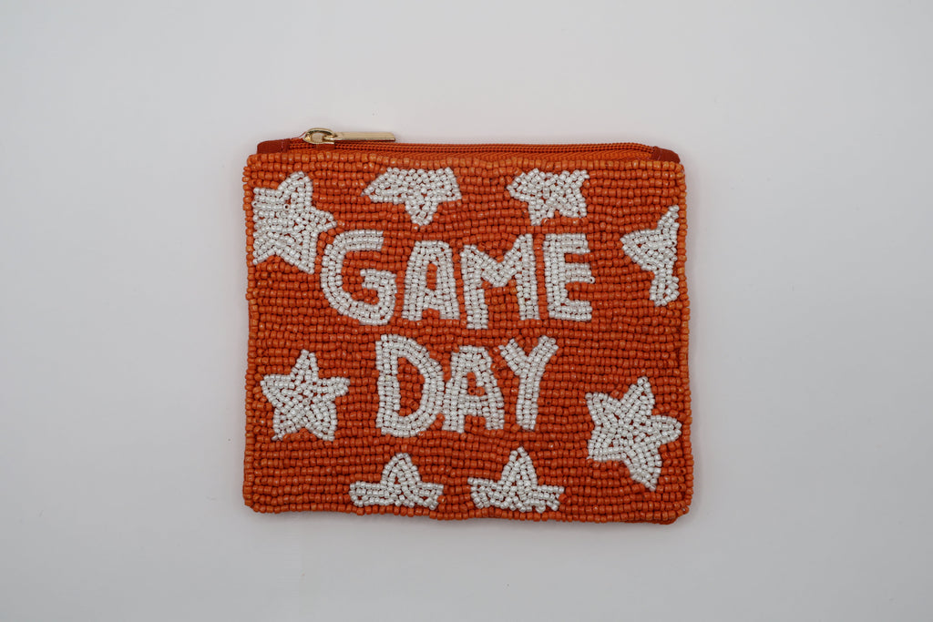 Game Day Beaded Coin Pouches