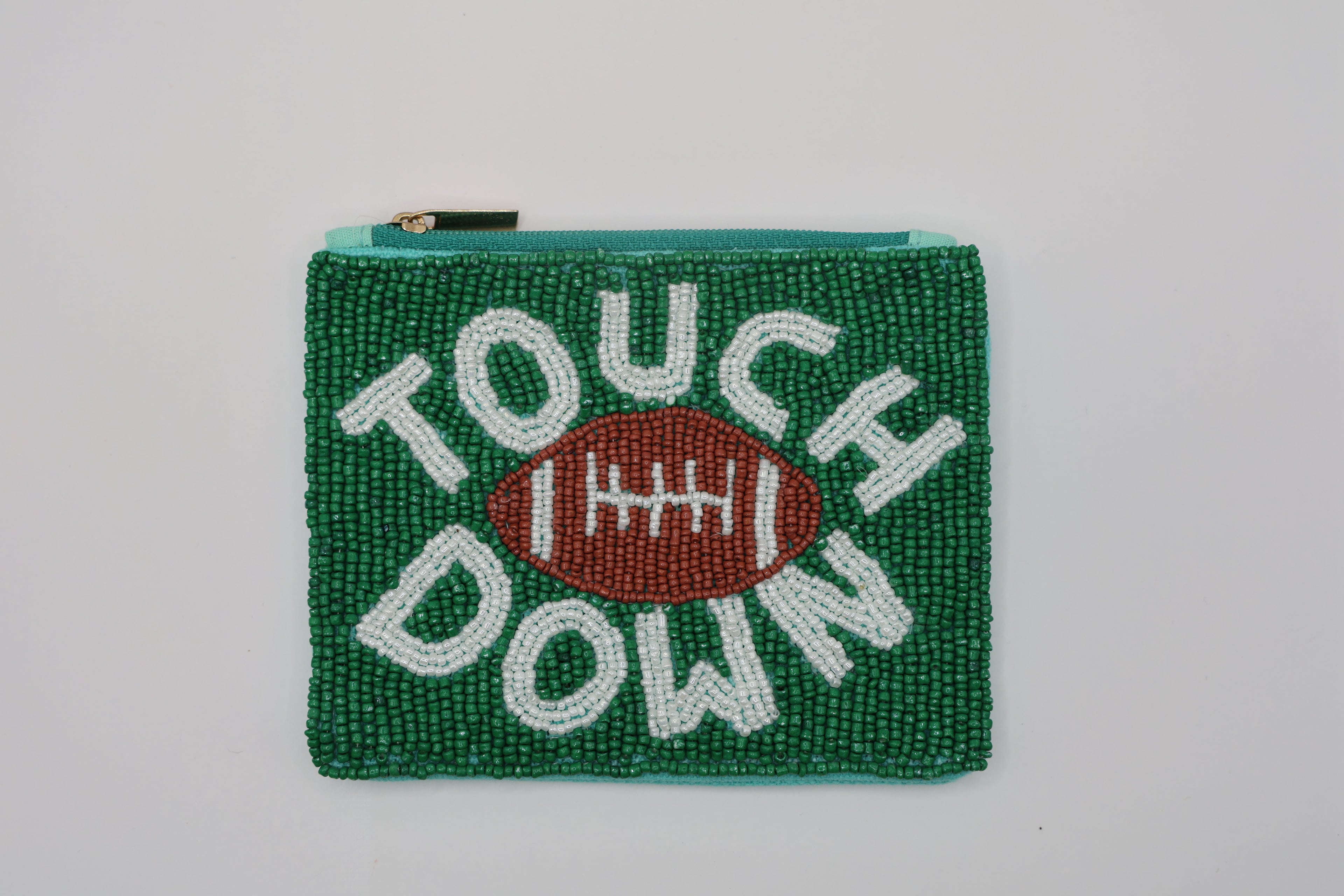 Game Day Beaded Coin Pouches