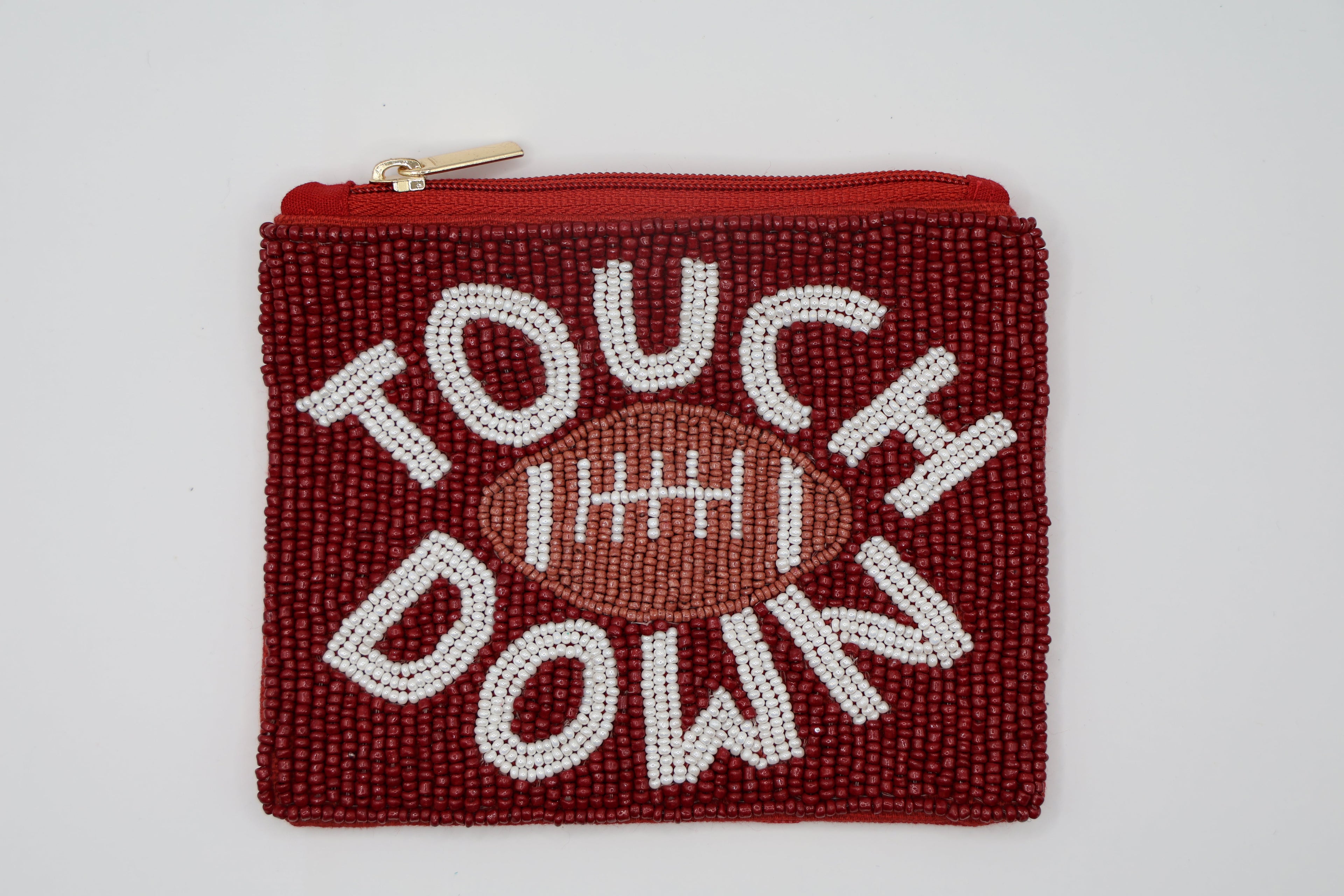 Game Day Beaded Coin Pouches
