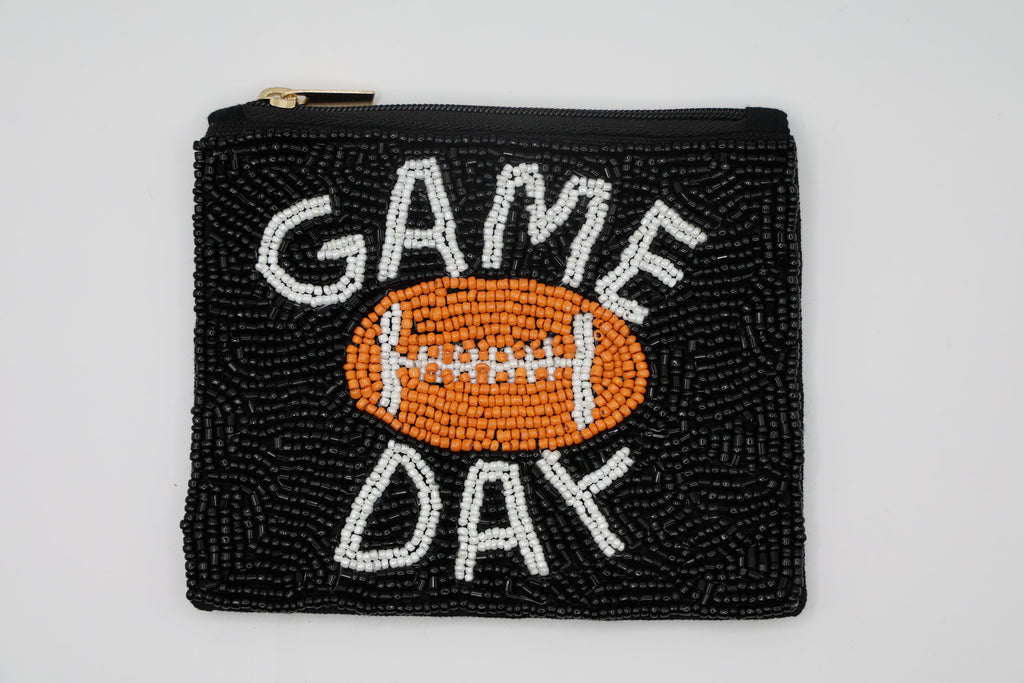 Game Day Beaded Coin Pouches