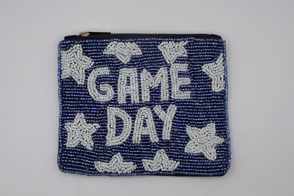 Game Day Beaded Coin Pouches