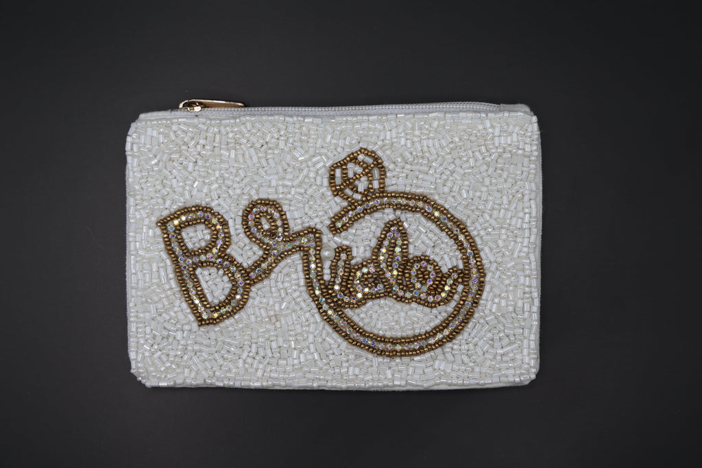 Bride Beaded Coin Pouch