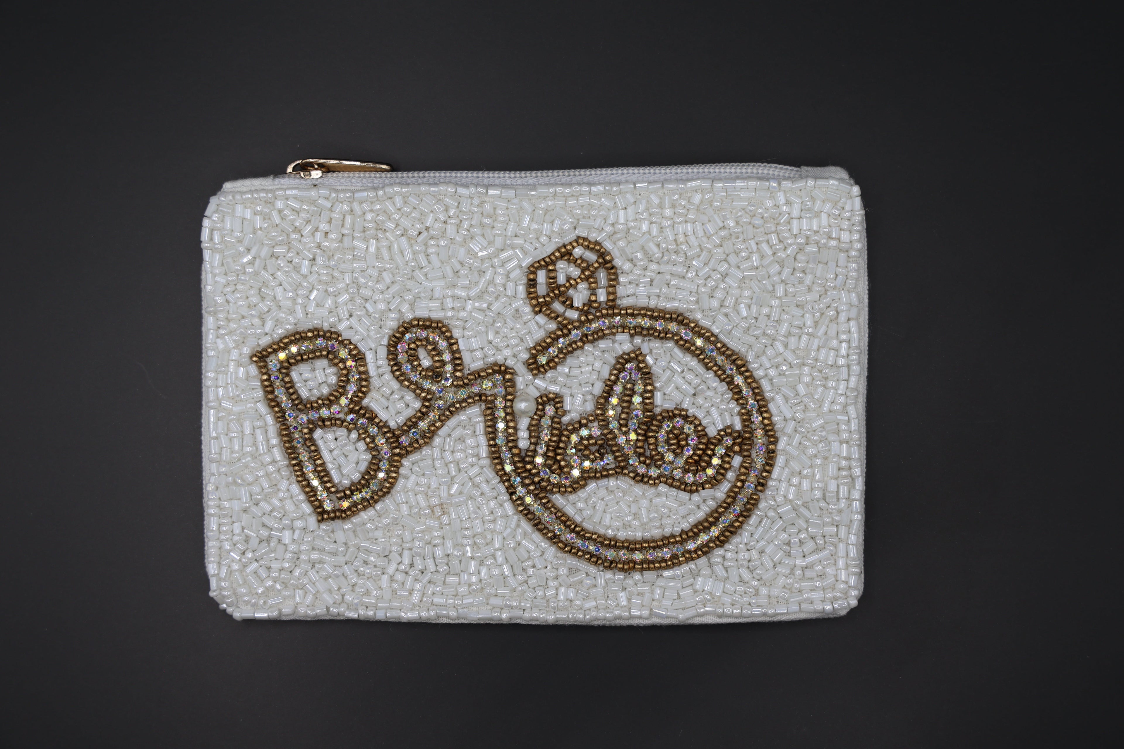 Bride Beaded Coin Pouch
