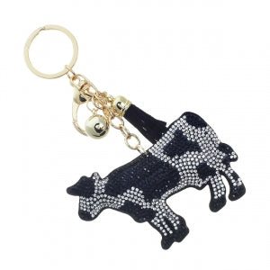 Crystal Cow Keychains