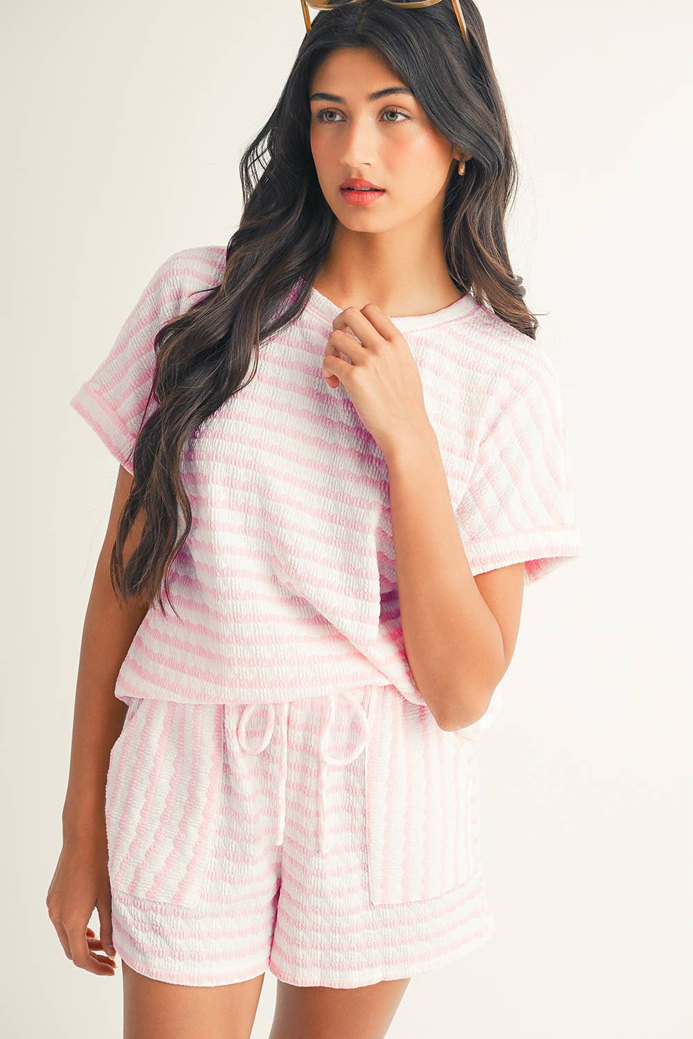 LDC Daily Shift Stripe Print Set