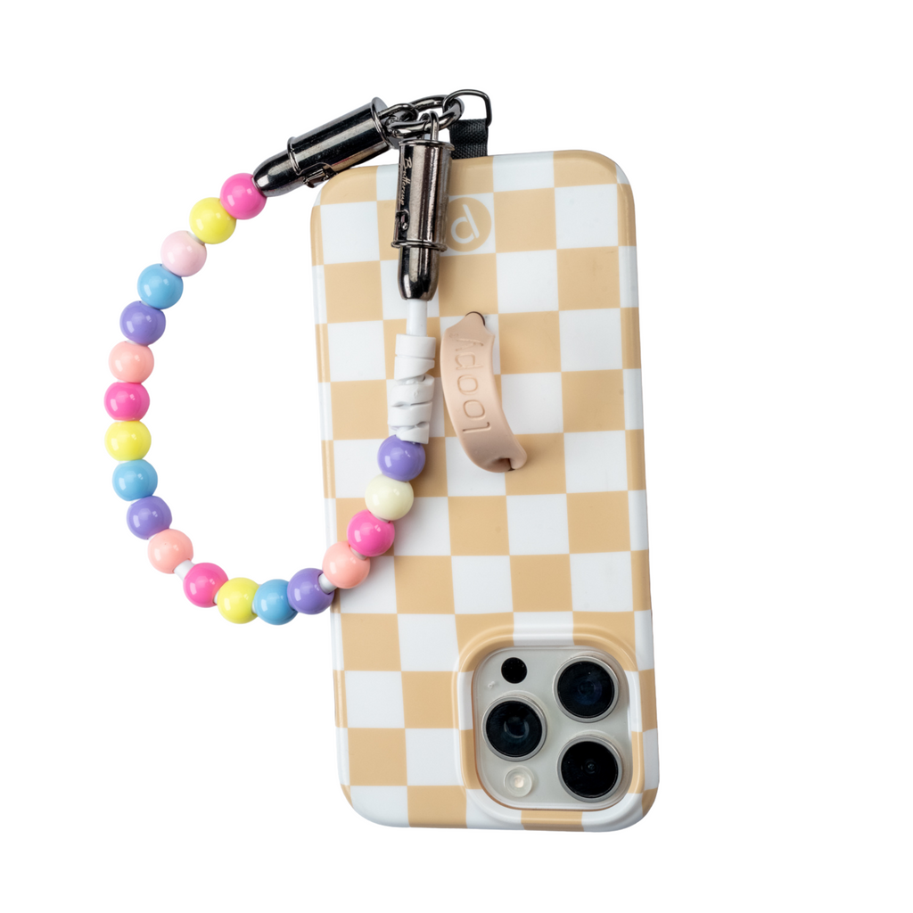 Buttercup Beaded Phone Charging Wristlet Strap
