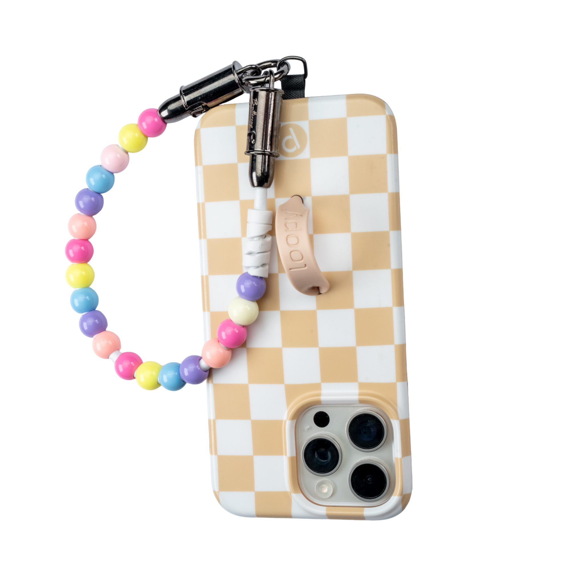 Buttercup Beaded Phone Charging Wristlet Strap