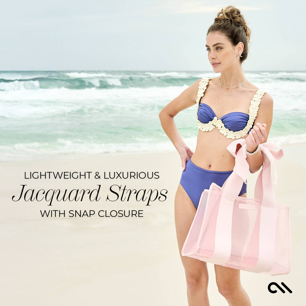 Special Edition Bow Beach Tote With Phone Pouch