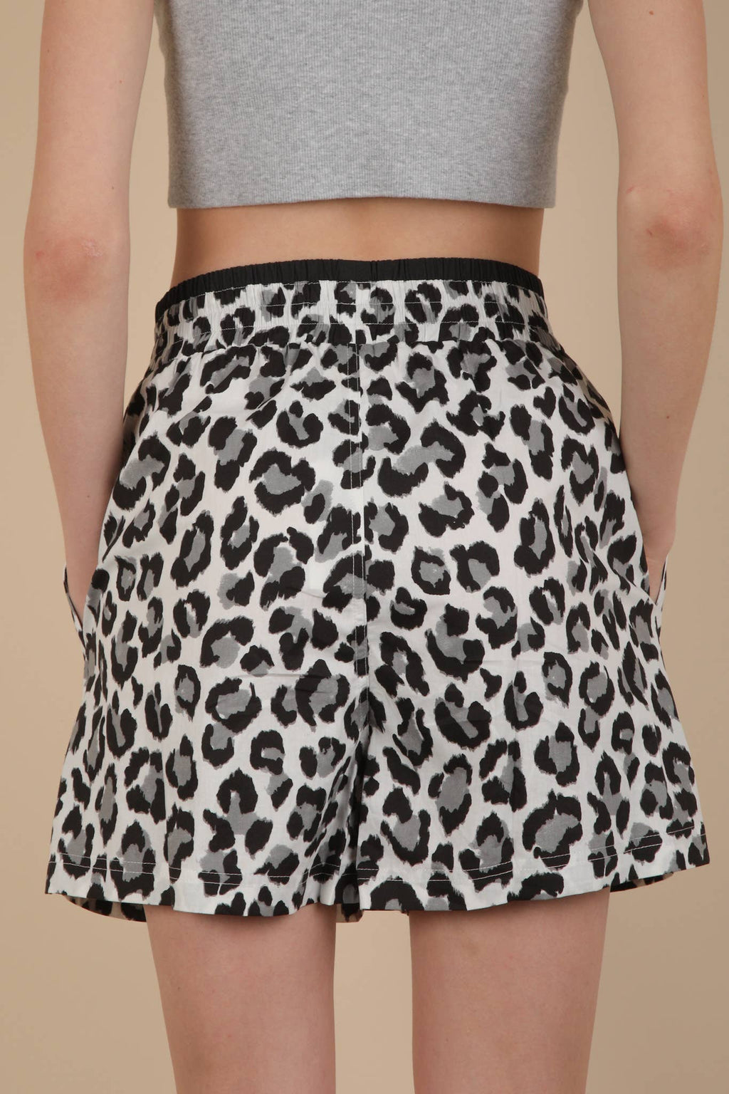 NP70904 Leopard & Bow Printed Boxer Shorts