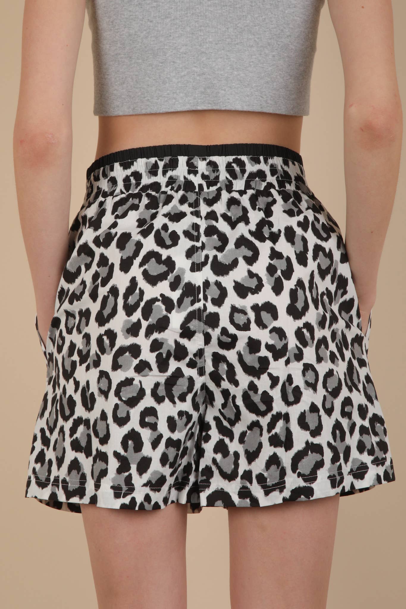 NP70904 Leopard & Bow Printed Boxer Shorts