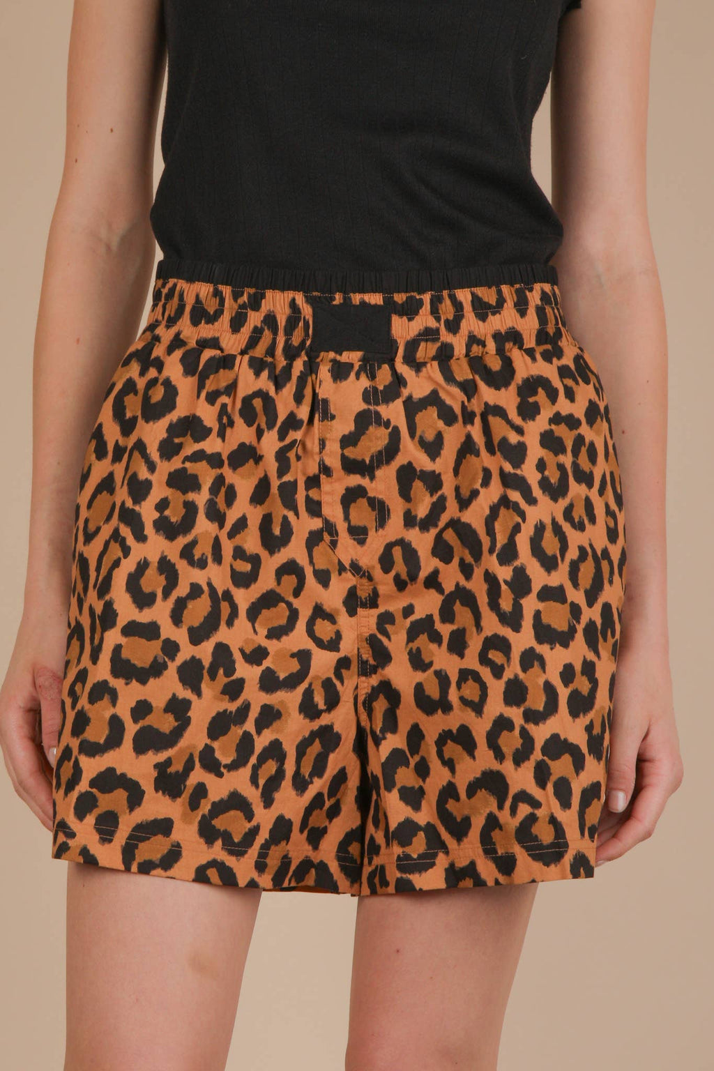 NP70904 Leopard & Bow Printed Boxer Shorts