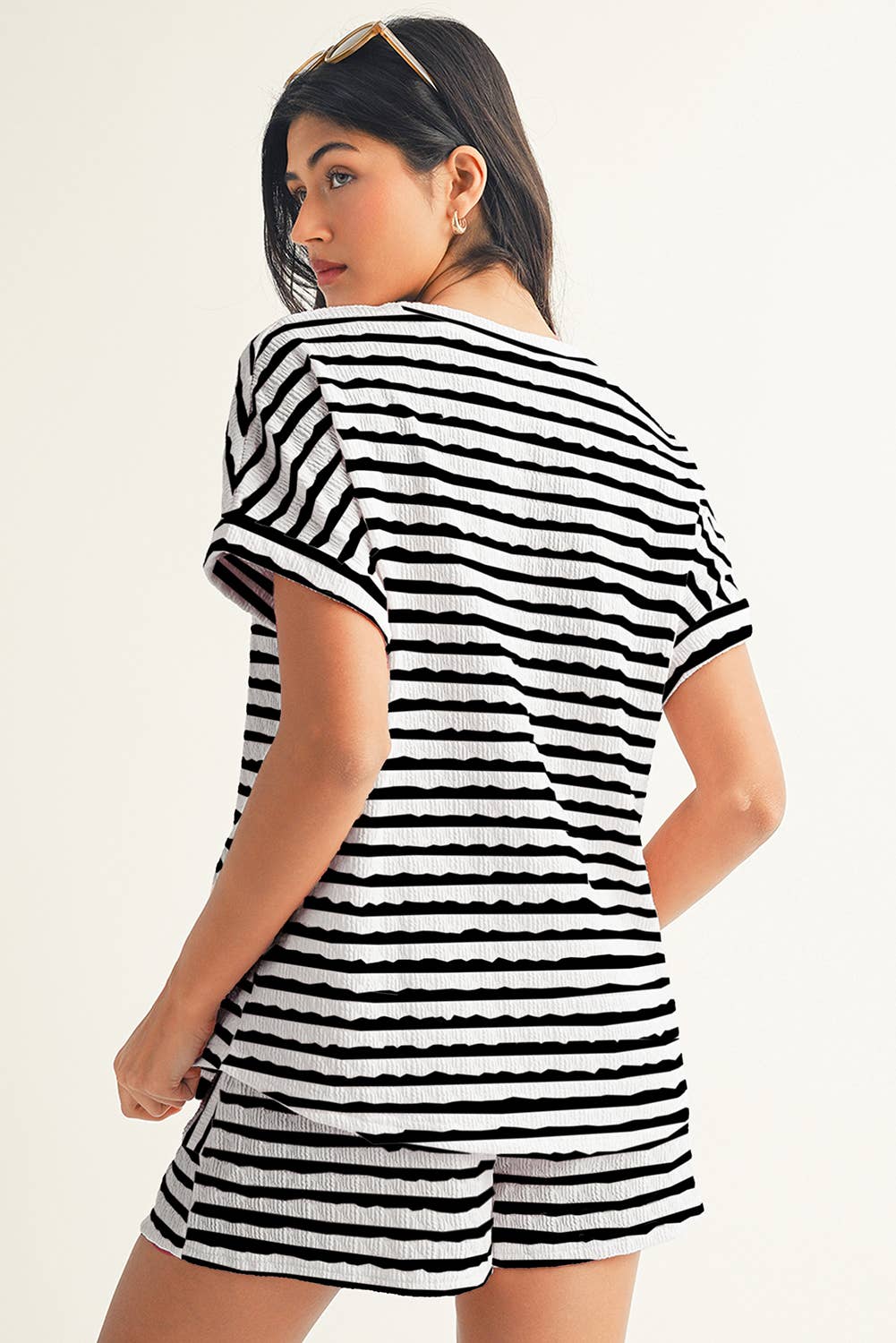 LDC Daily Shift Stripe Print Set