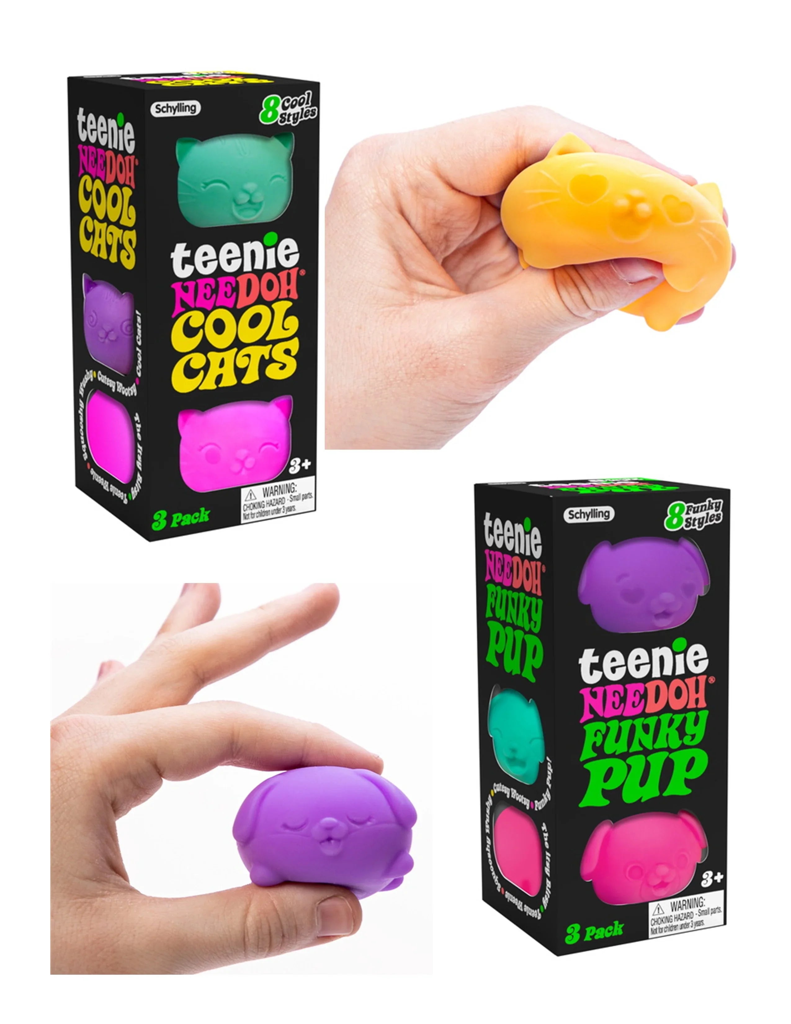 NeeDoh Teenie Cool Cats Mystery