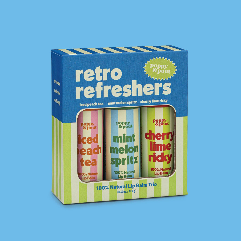 Poppy & Pout - Retro Refreshers, Lip Balm Trio