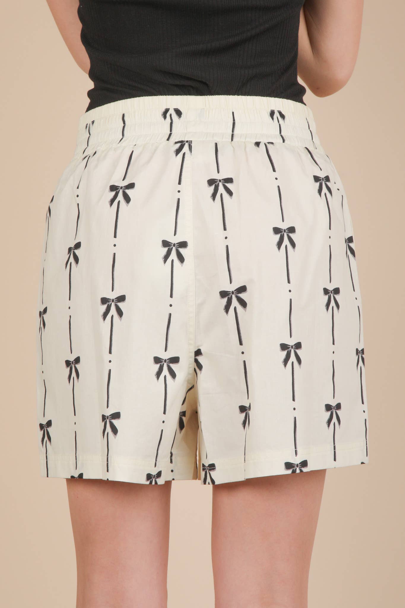 NP70904 Leopard & Bow Printed Boxer Shorts