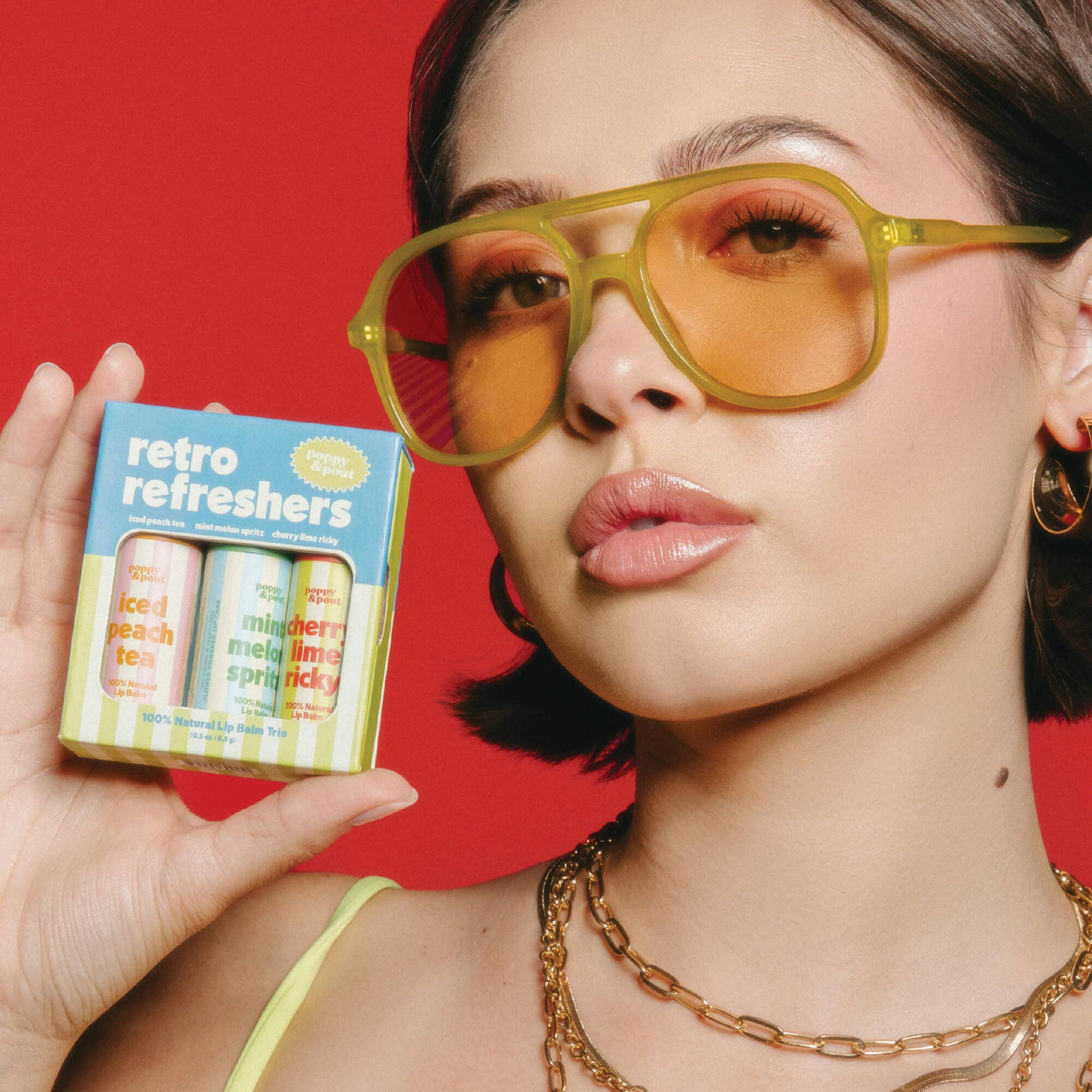 Poppy & Pout - Retro Refreshers, Lip Balm Trio