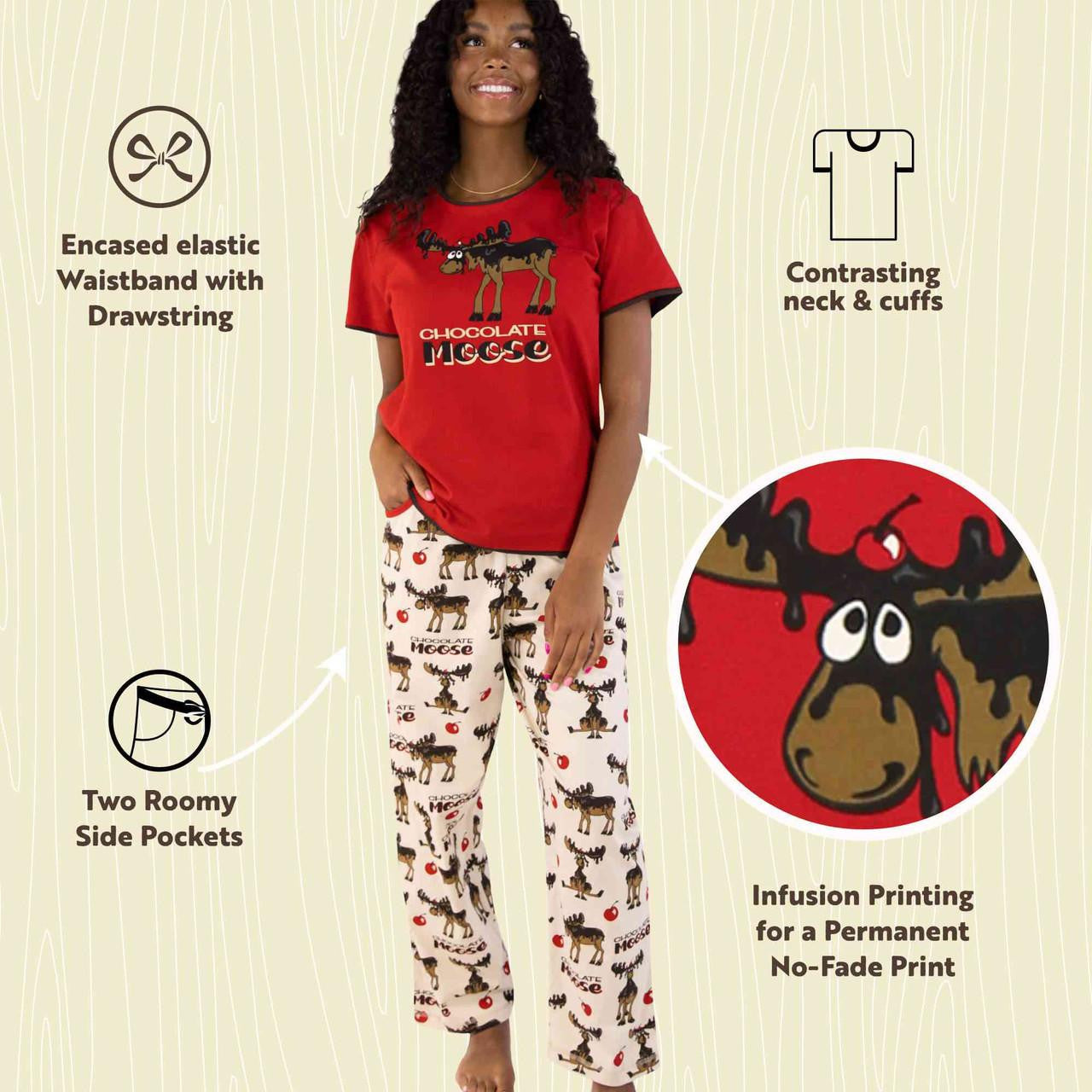 Lazy One Chocolate Moose PJ Pant Set