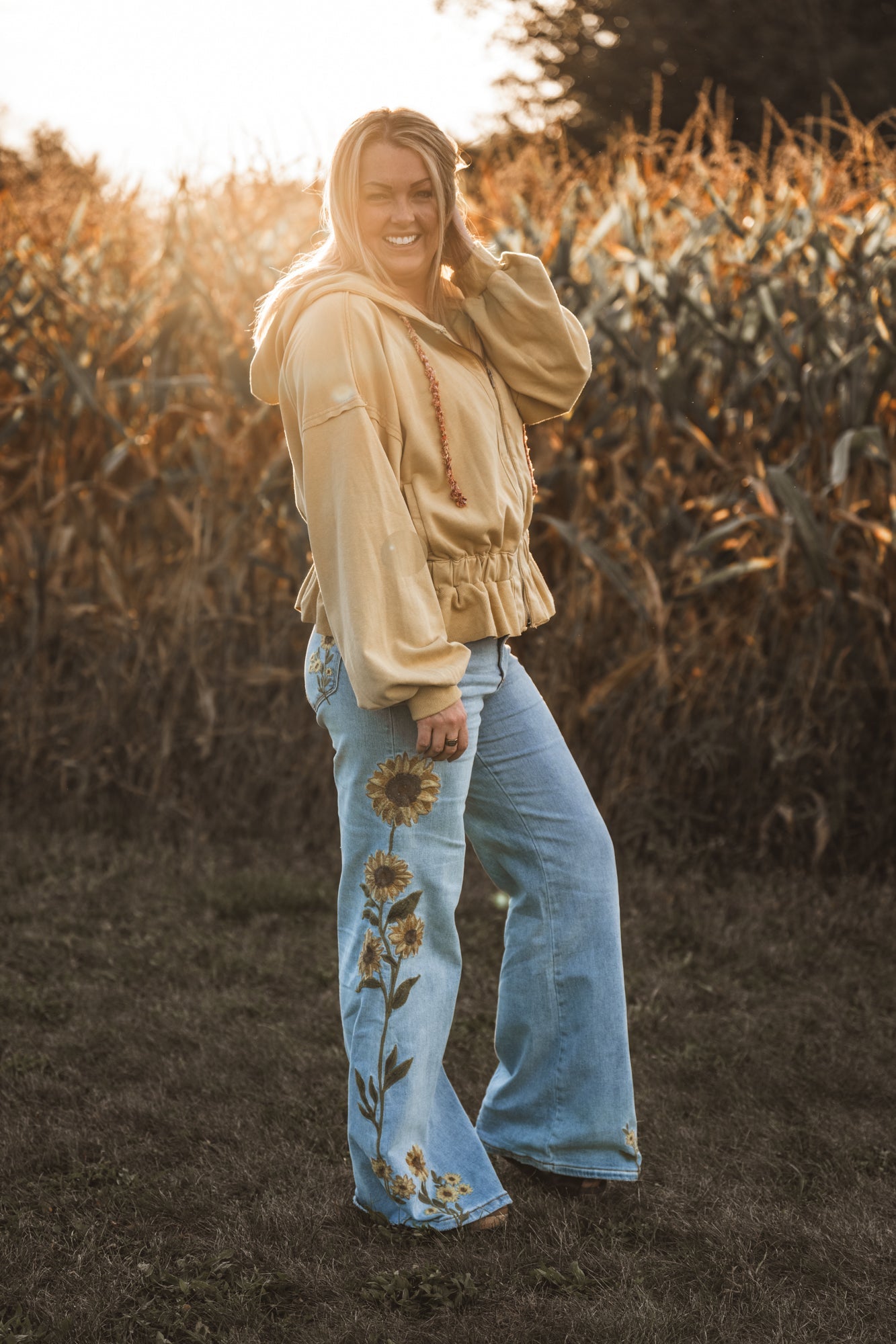 Oli & Hali Sunflower Jeans