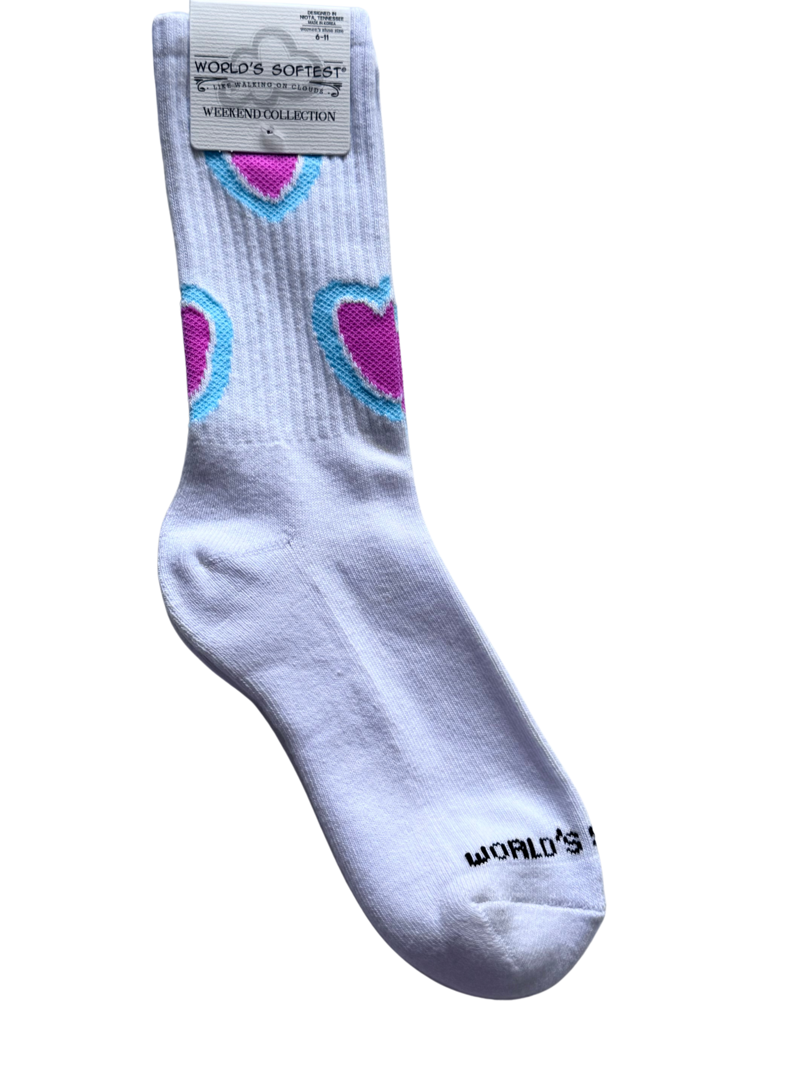 Heart Mini Crew Sock