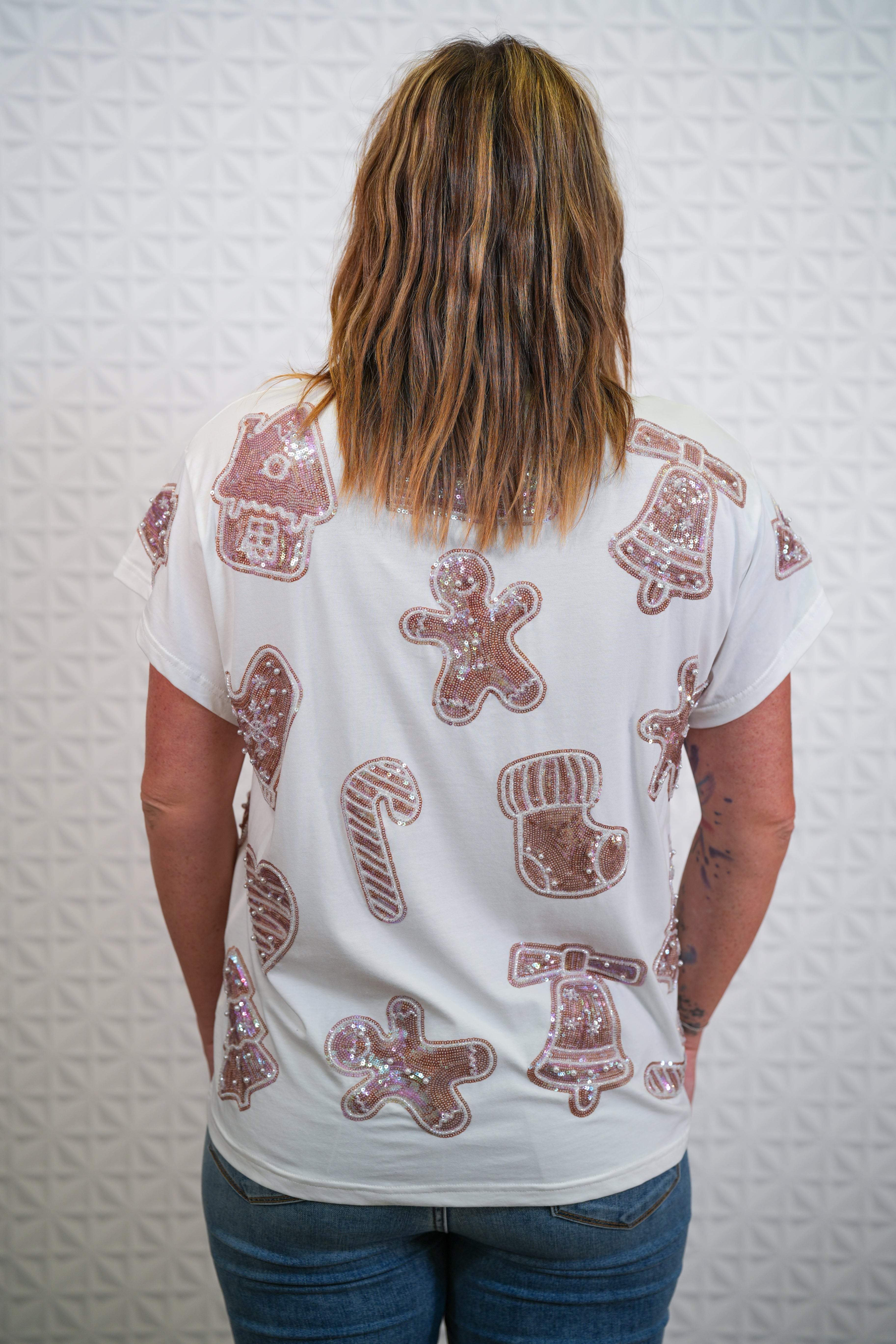 Sweet On Christmas Oversized Tee- Queen of Sparkles