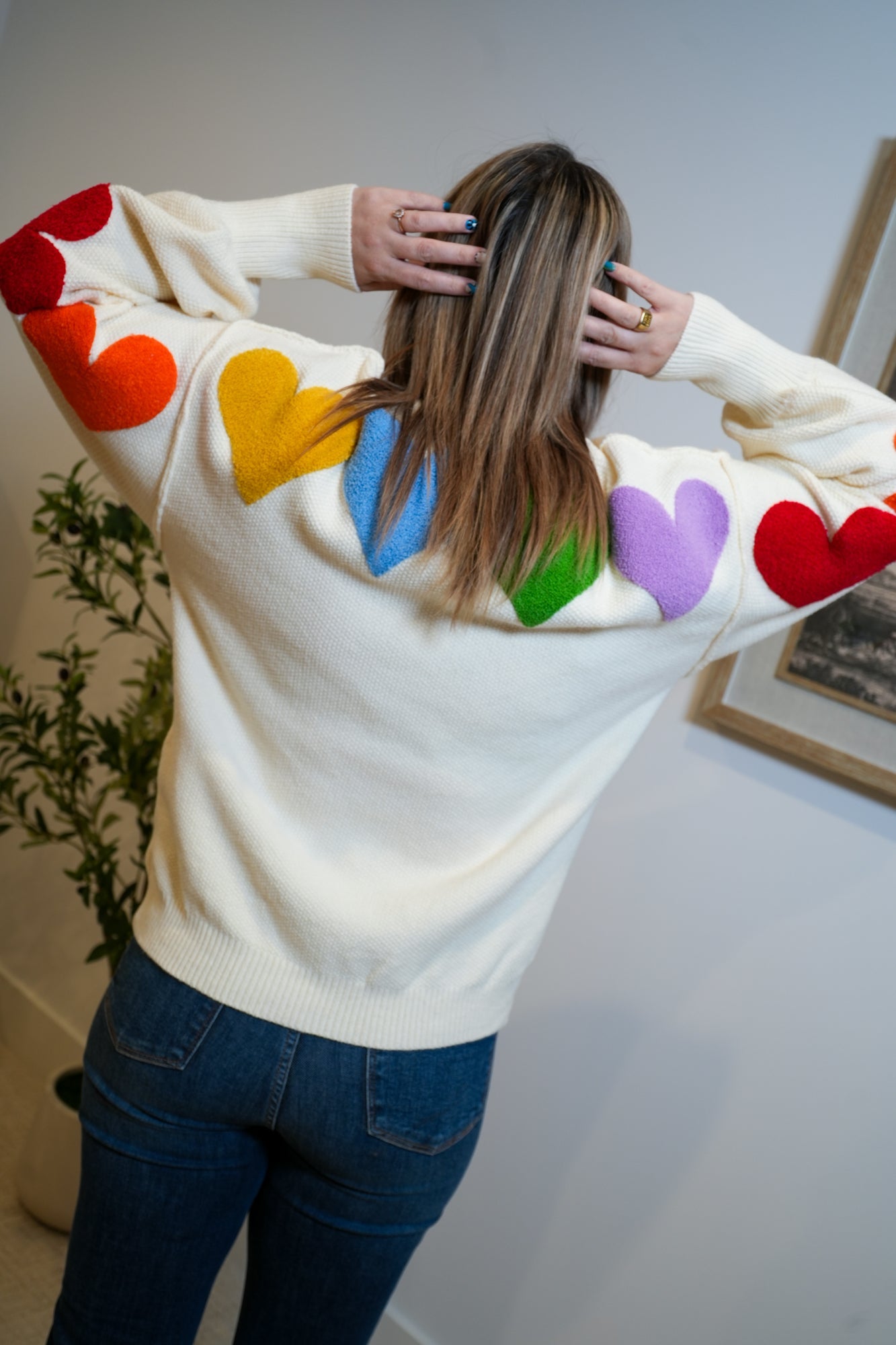 Rainbow Heart Sweater