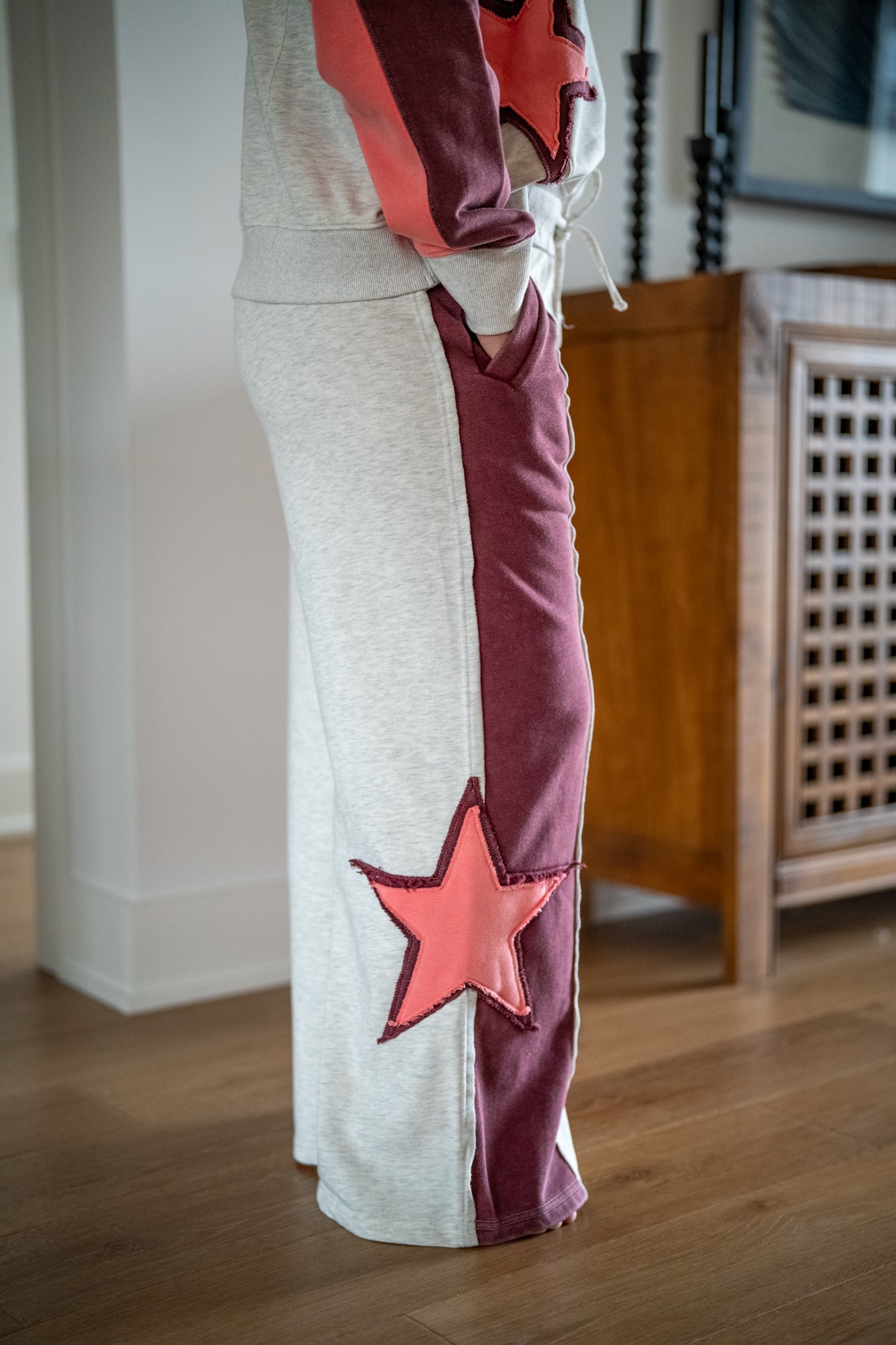 Colorblock Star Lounge Pants – Mineral Washed Magic