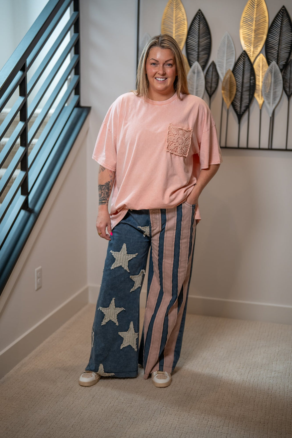 Oli & Hali American Flag Pants