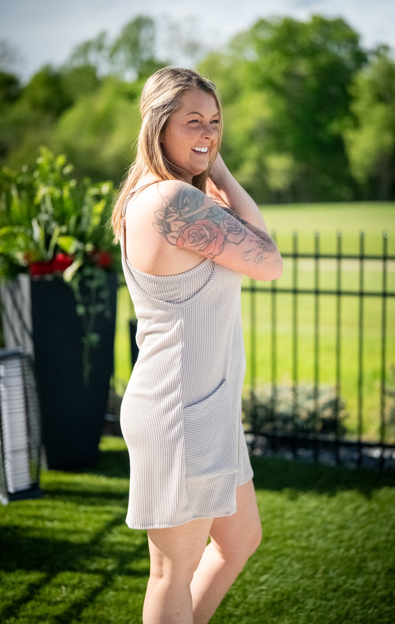 Play It Cool Mini Romper Dress