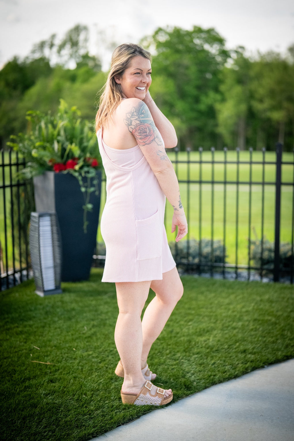 Play It Cool Mini Romper Dress