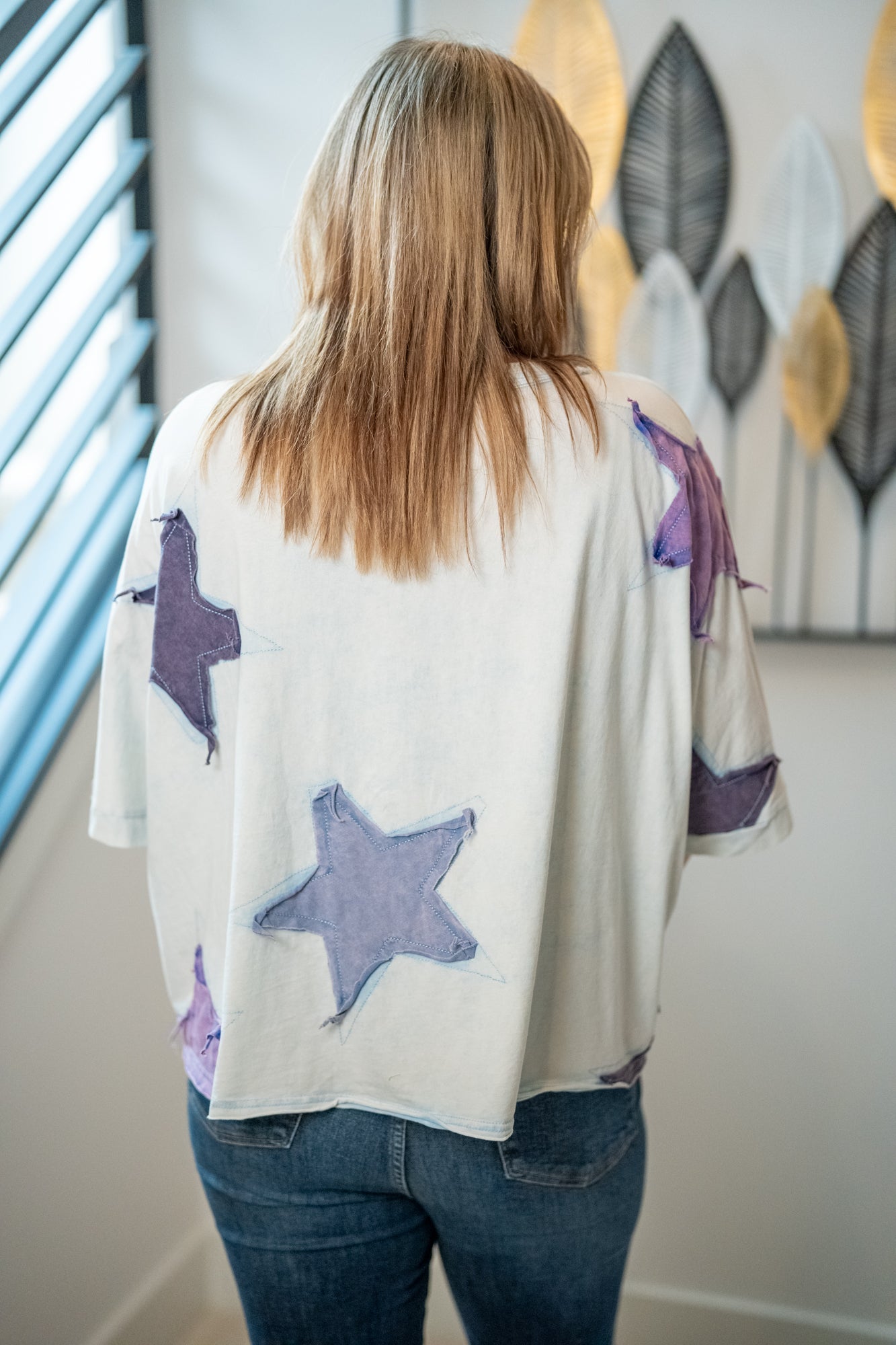 Oli & Hali Washed Star Patchwork Tee