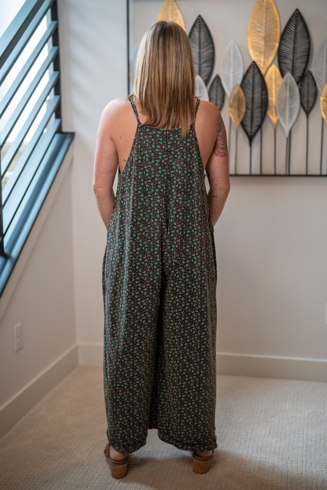 Floral Days Cotton Jersey Jumpsuit