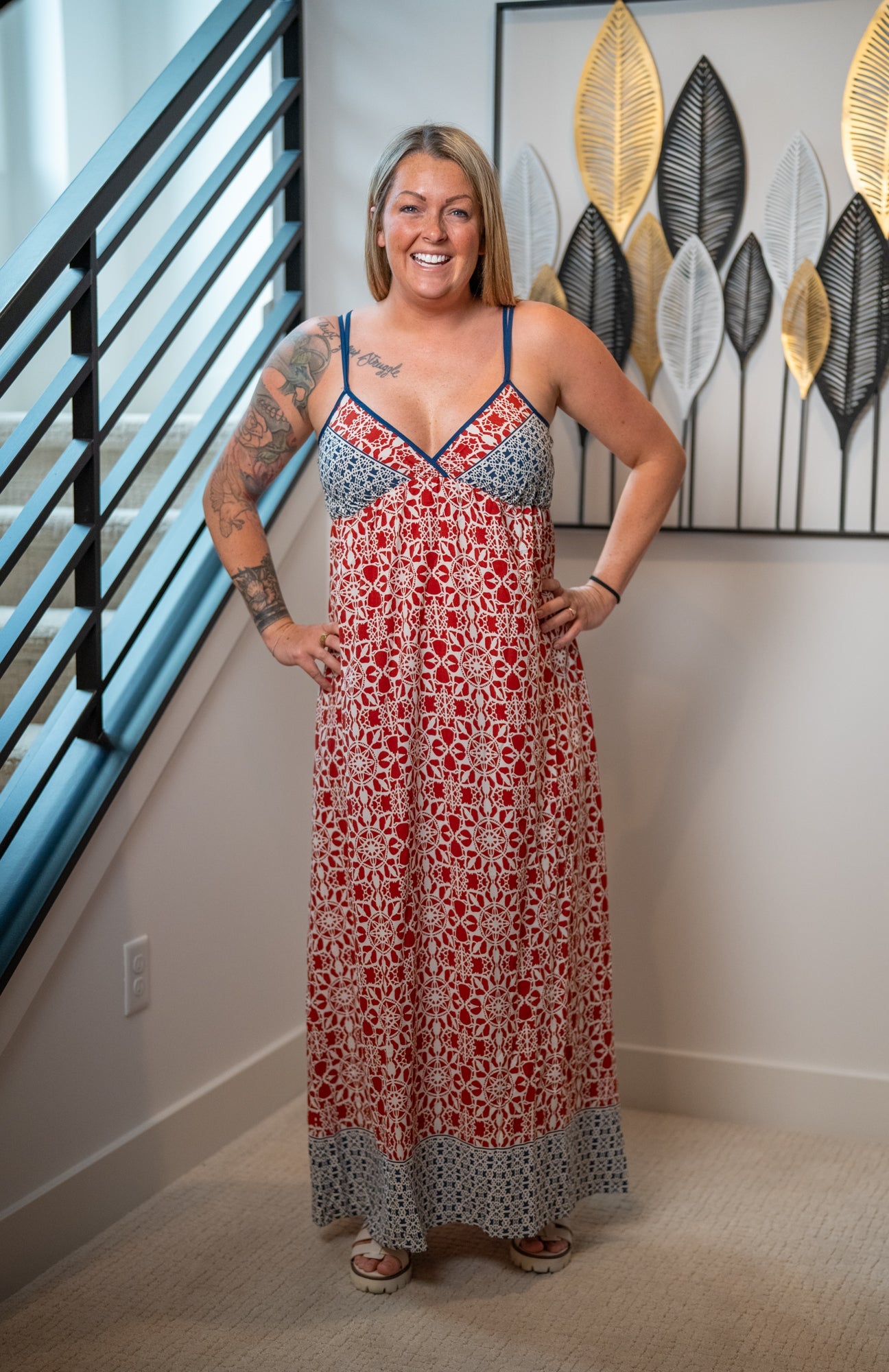 Lovestitch Tropical Escape Sleeveless Maxi Dress