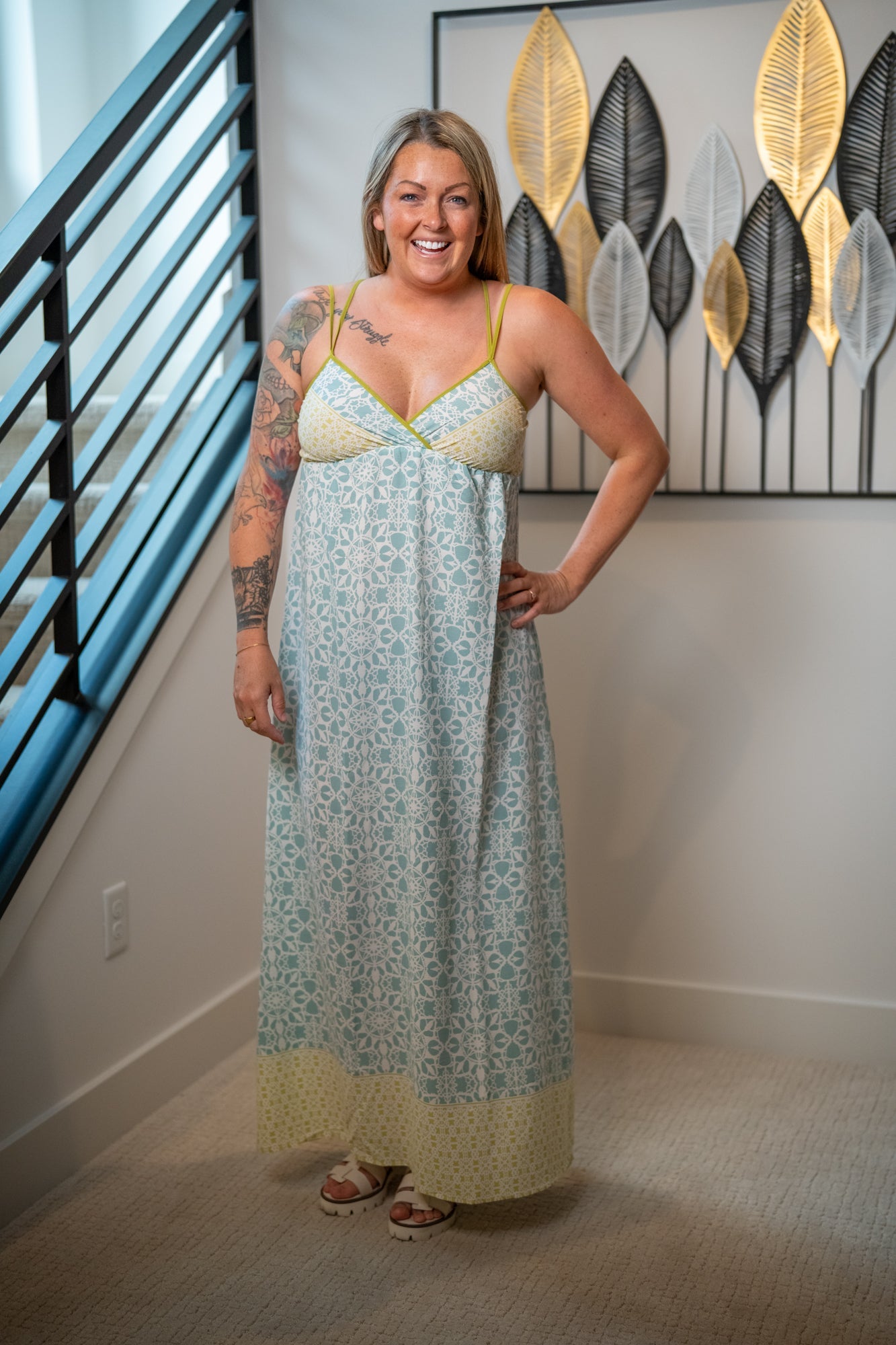 Lovestitch Tropical Escape Sleeveless Maxi Dress