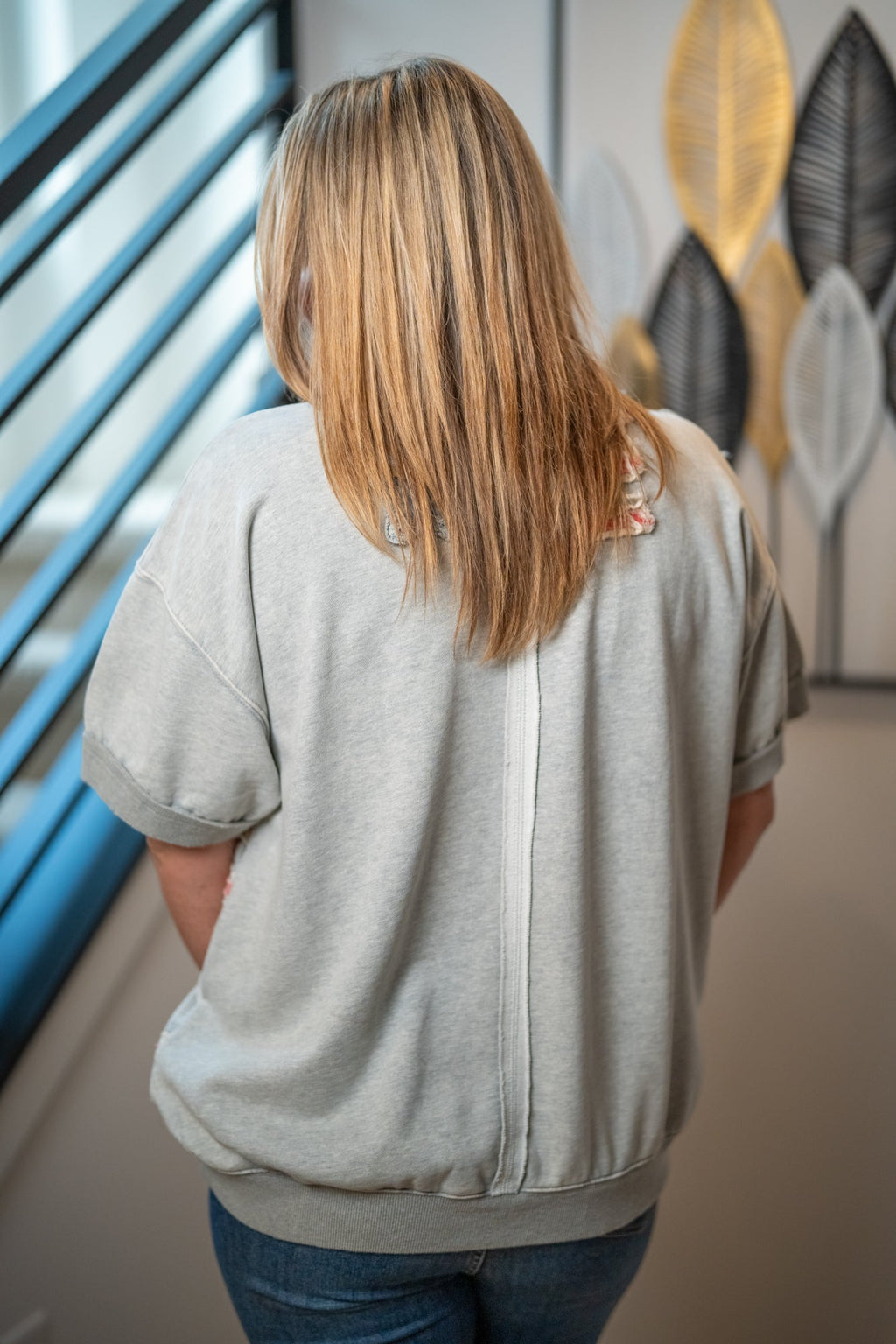 Oli & Hali American Flag Pullover Knit Top