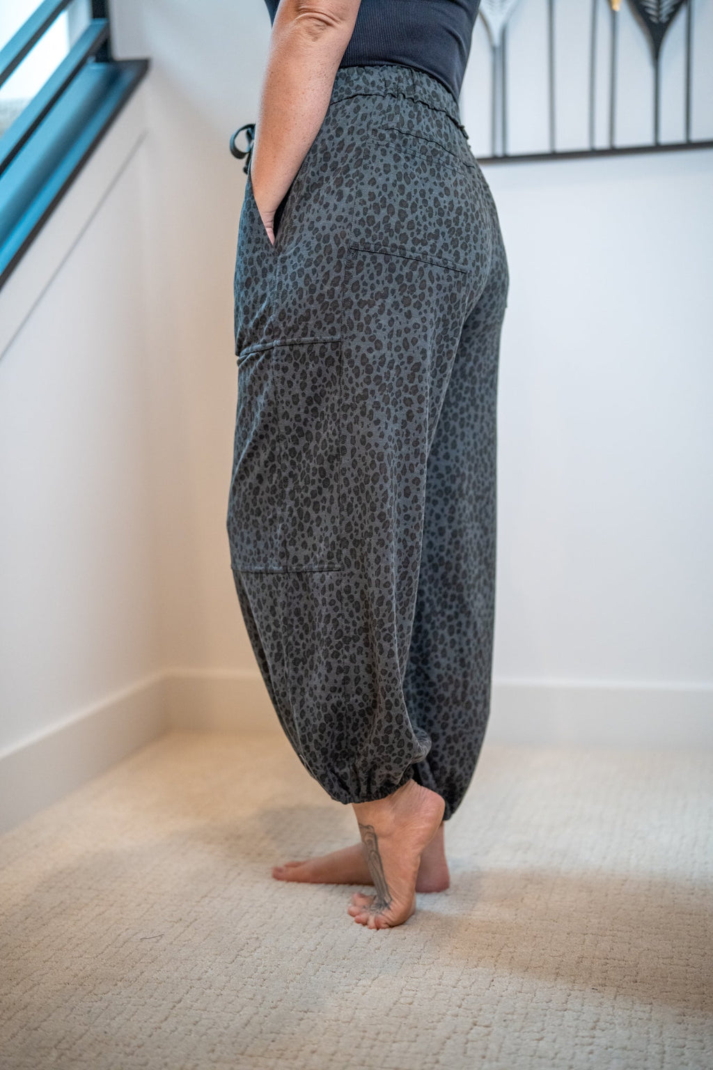 Easel Animal Print Joggers