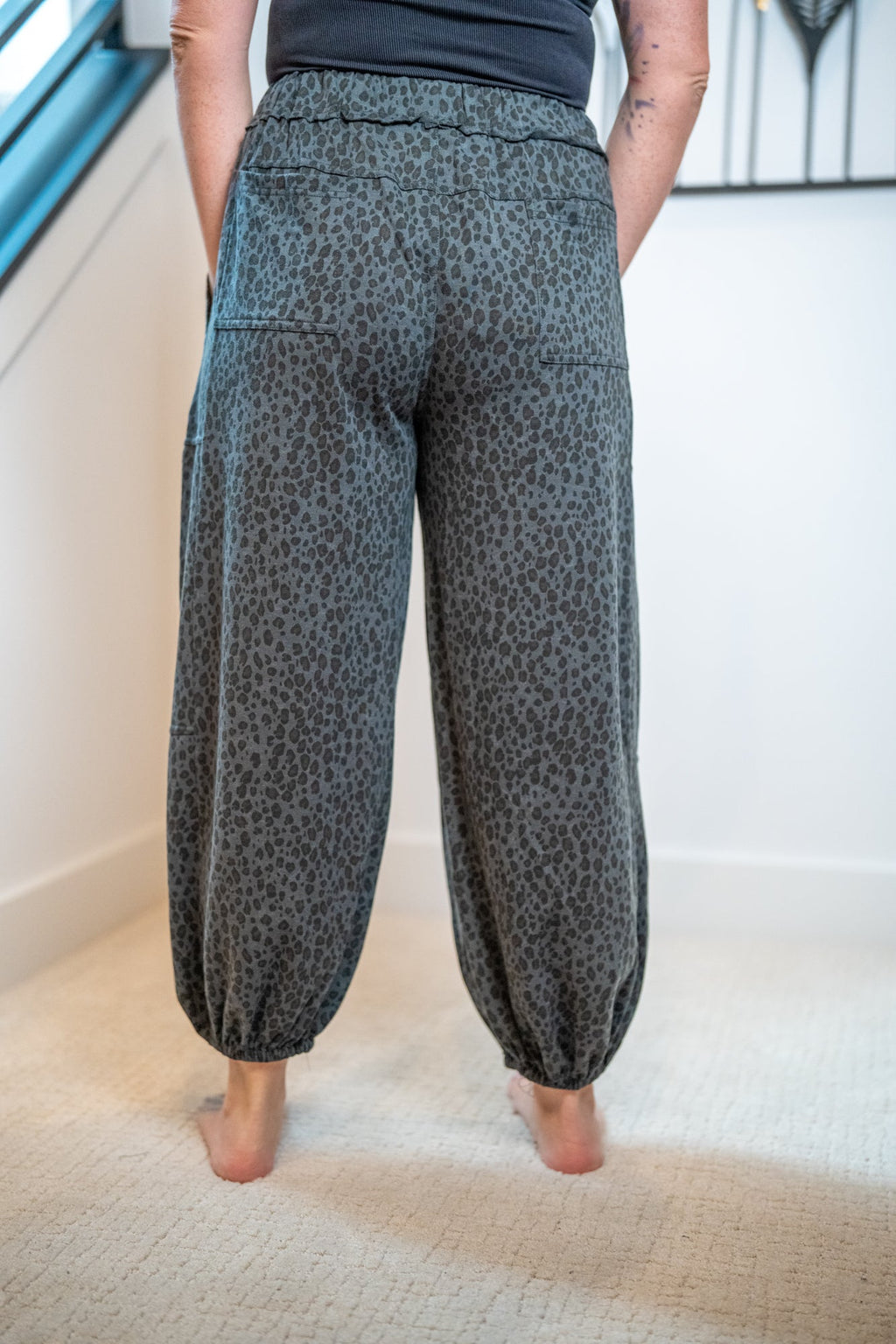 Easel Animal Print Joggers