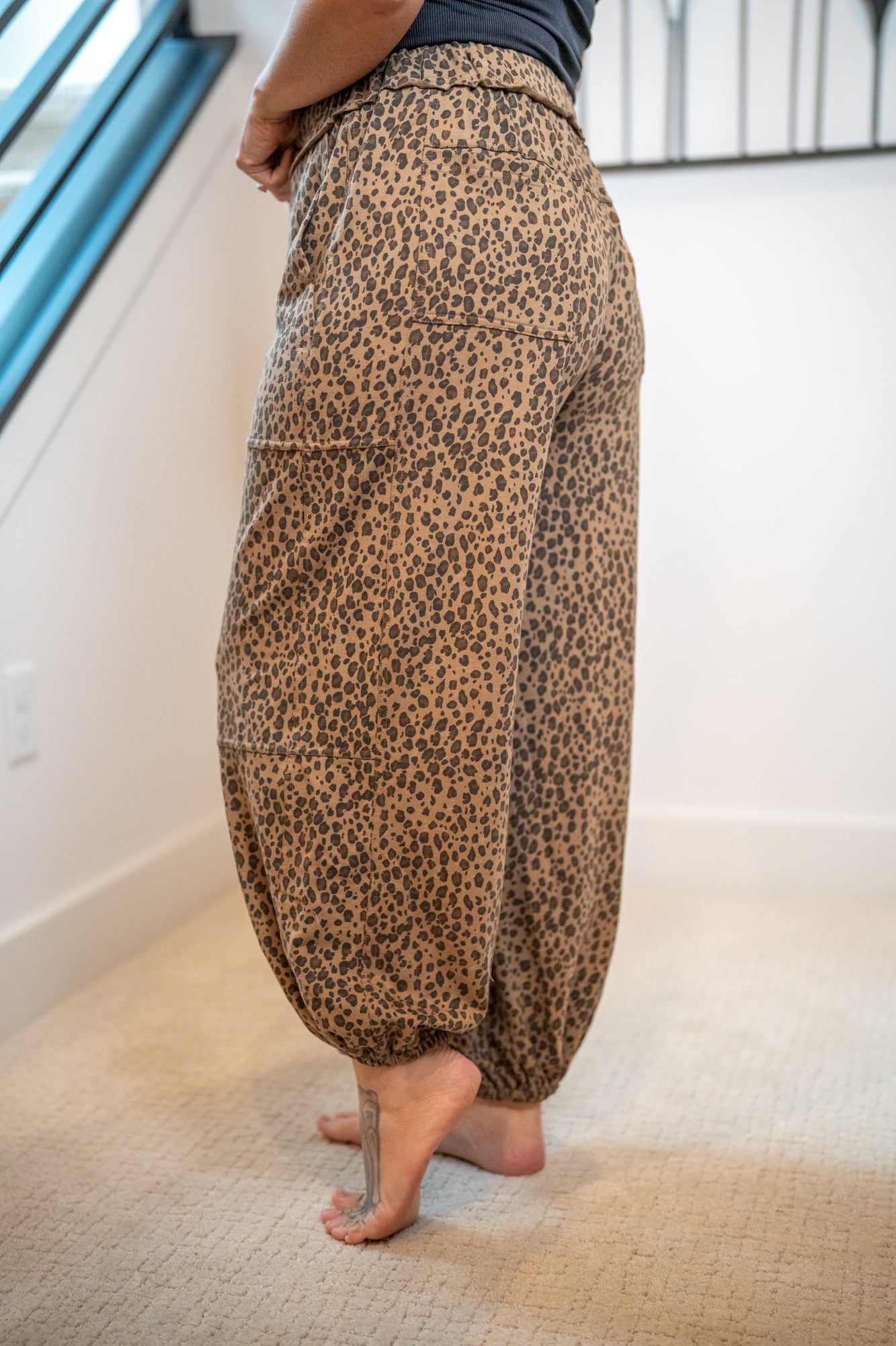 Easel Animal Print Joggers