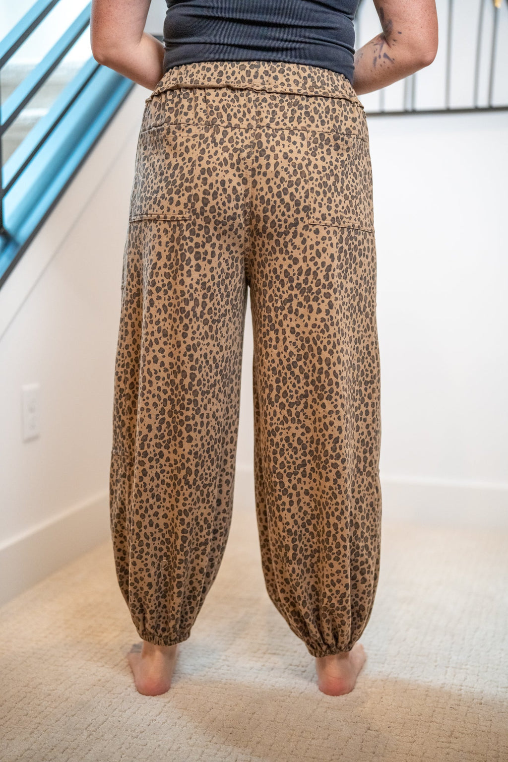 Easel Animal Print Joggers