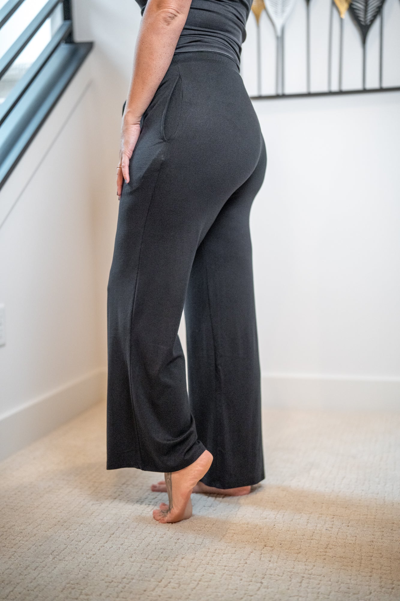 mono b - Brushed Wide Leg Lounge Pants