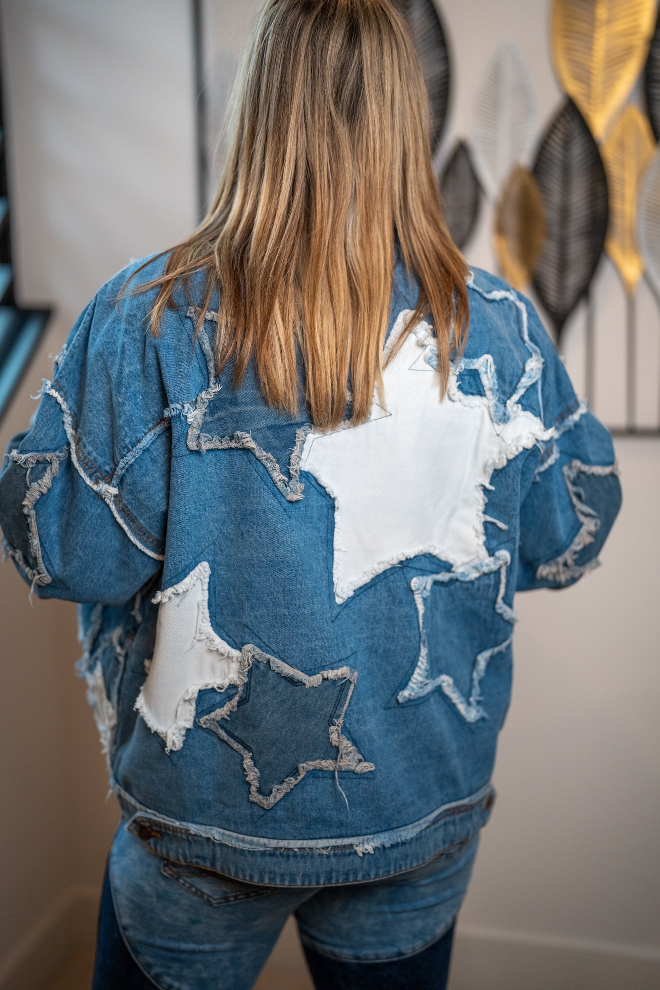 Oli & Hali - Washed Star Patch Denim Jacket