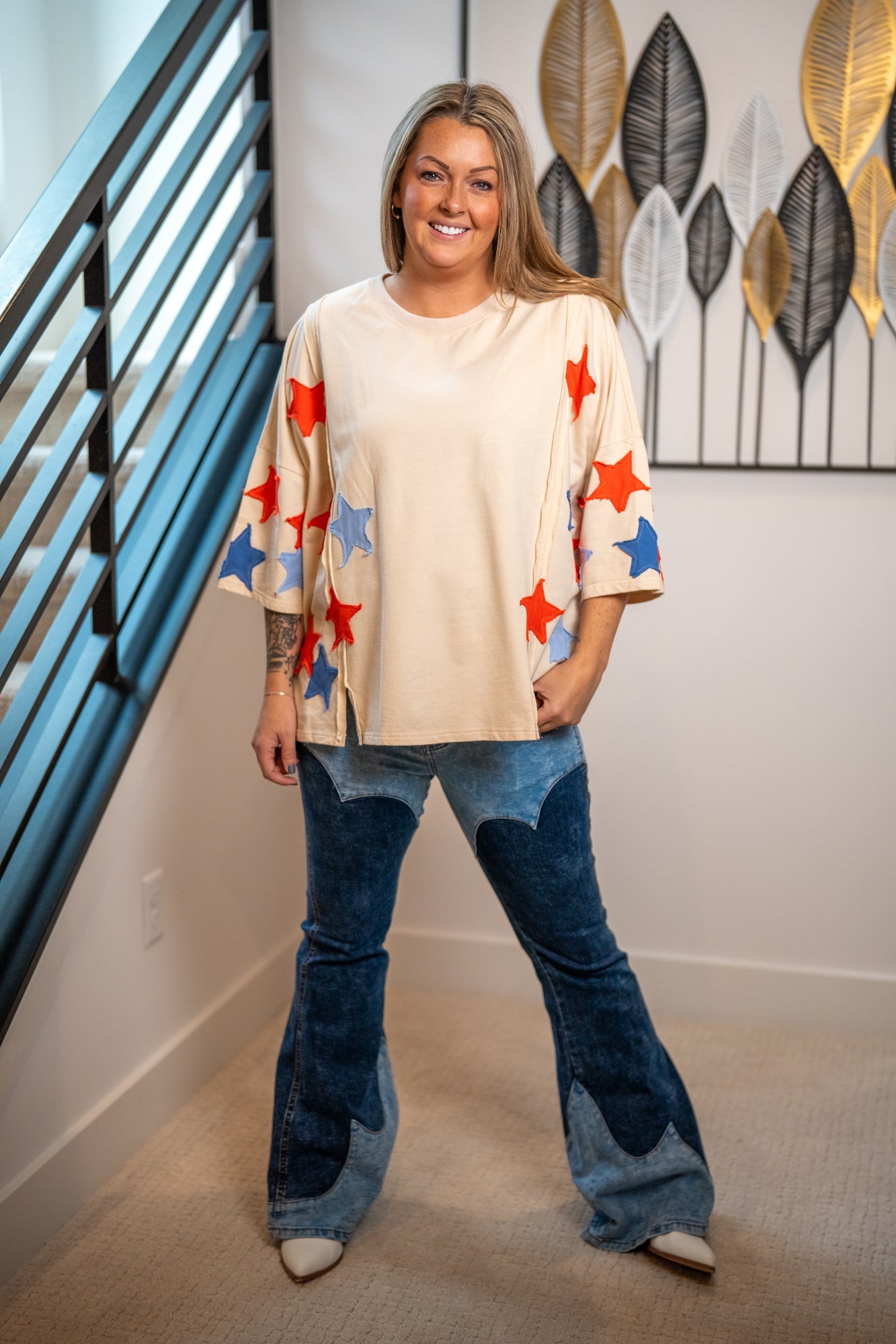 Easel Starlight Slouch Terry Pullover