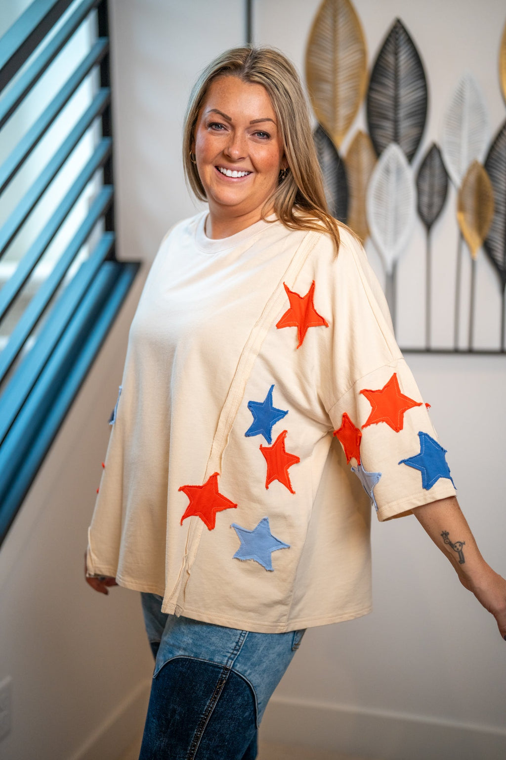 Easel Starlight Slouch Terry Pullover