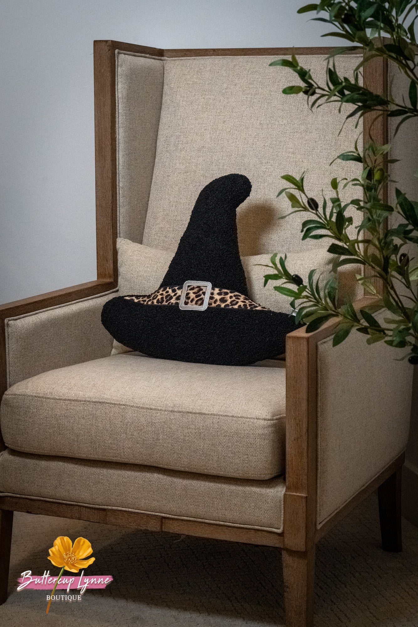 Hocus Pocus Leopard Hat Pillow