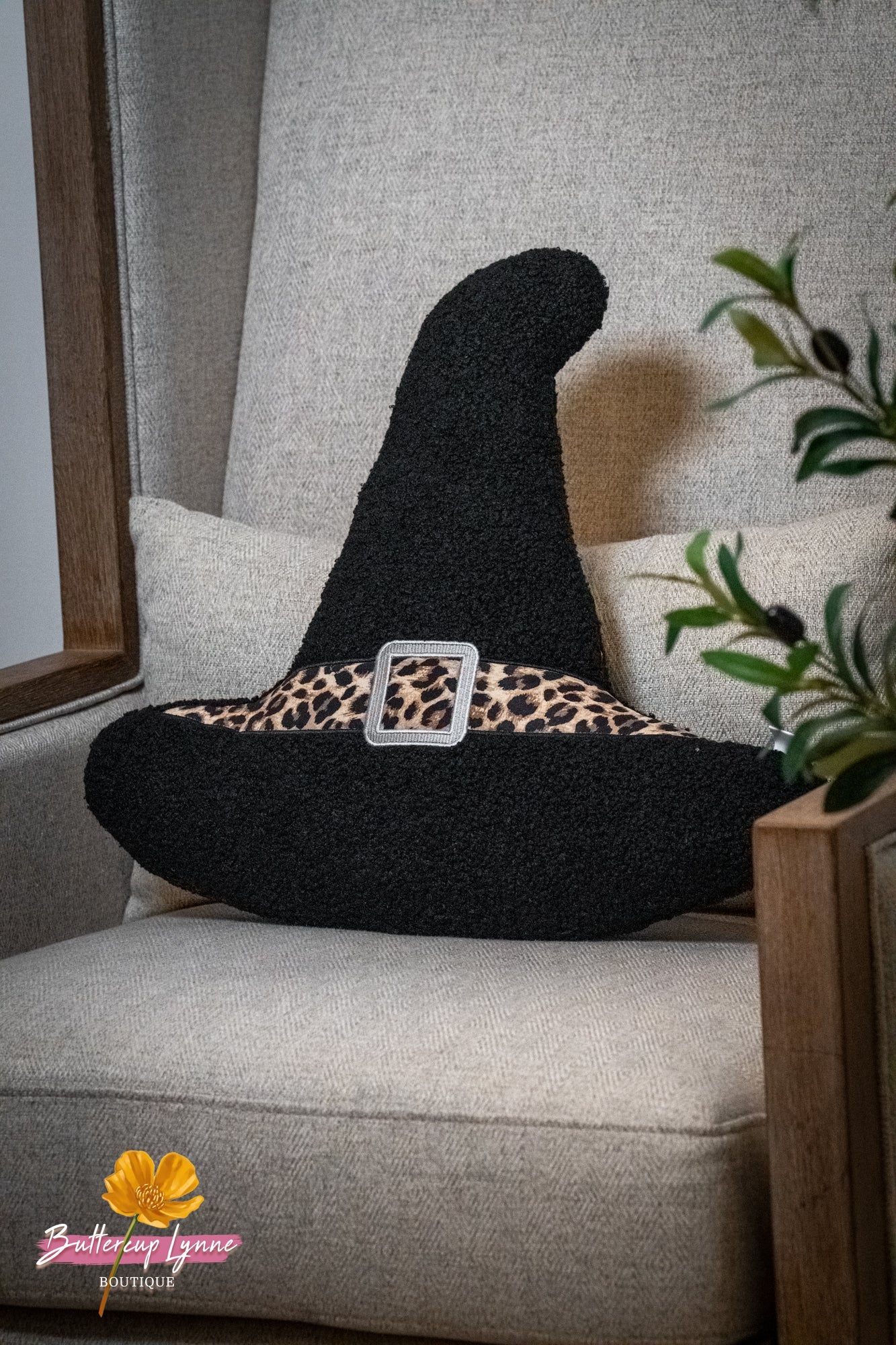 Hocus Pocus Leopard Hat Pillow